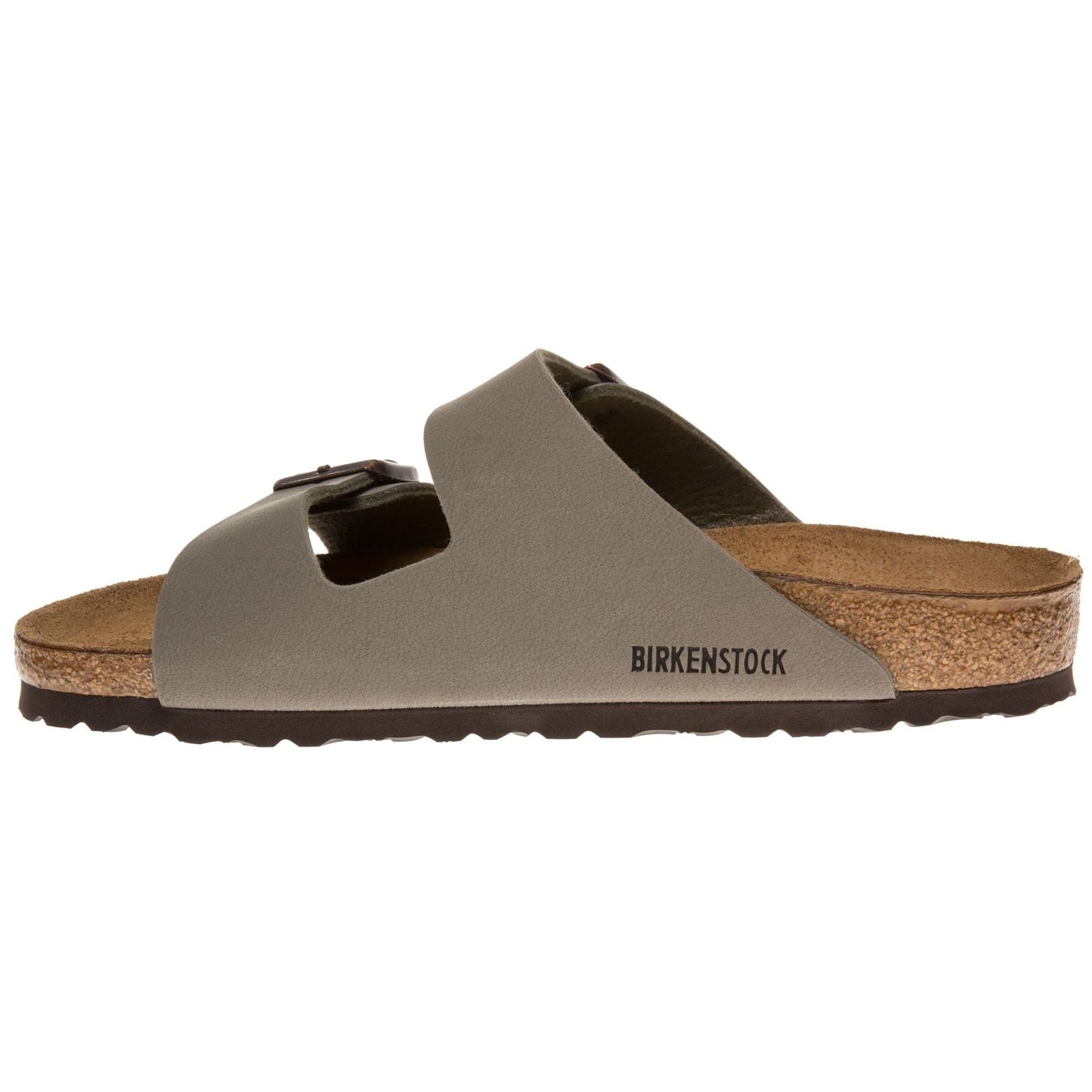 Birkenstock Arizona Birko-Flor Nubuck Unisex Sandals#color_stone