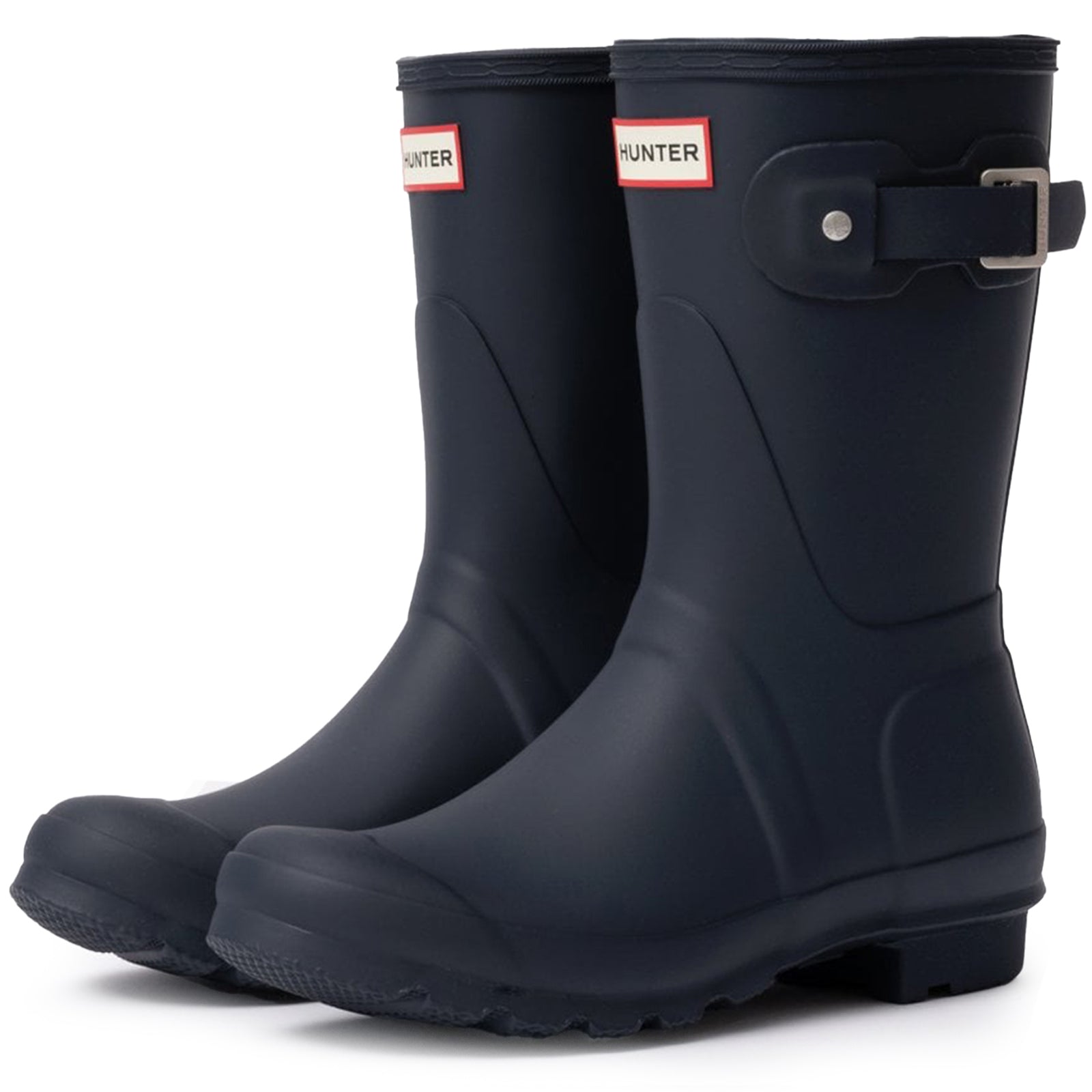 Hunter Original Short Navy Womens Boots - WFS1000RMA NVY#color_navy