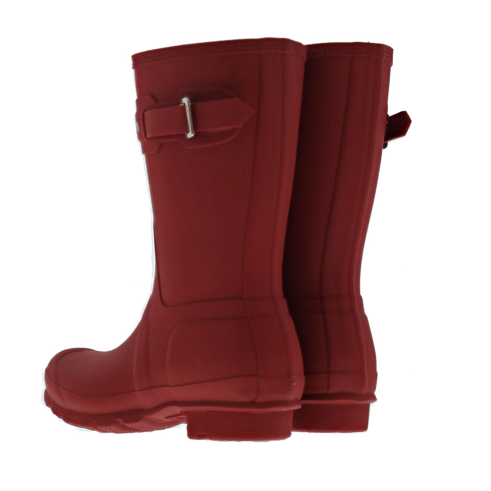 Hunter Womens Original Short Synthetic Boots#color_red
