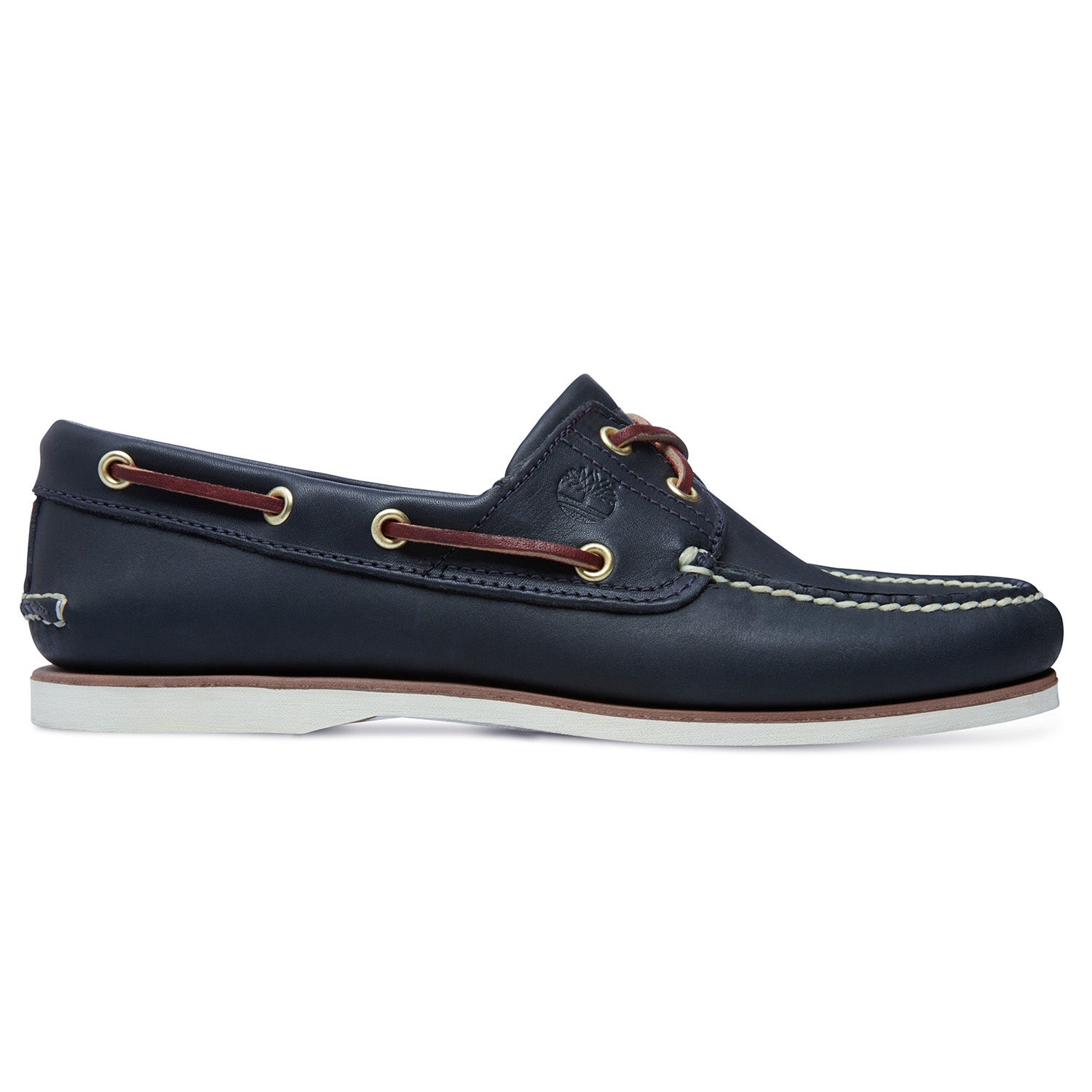 Timberland Classic Boat Full Grain Leather Mens Shoes#color_mid blue