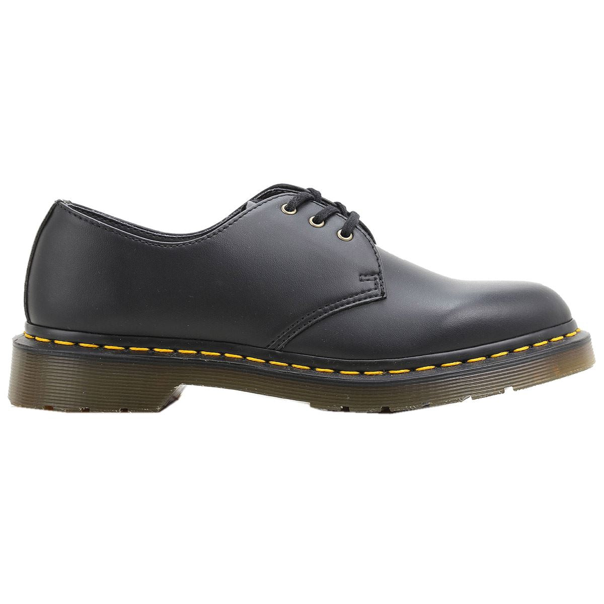 Dr. Martens Felix Rub Off Vegan 1461 3 Eyelet Black Unisex Shoes#color_black