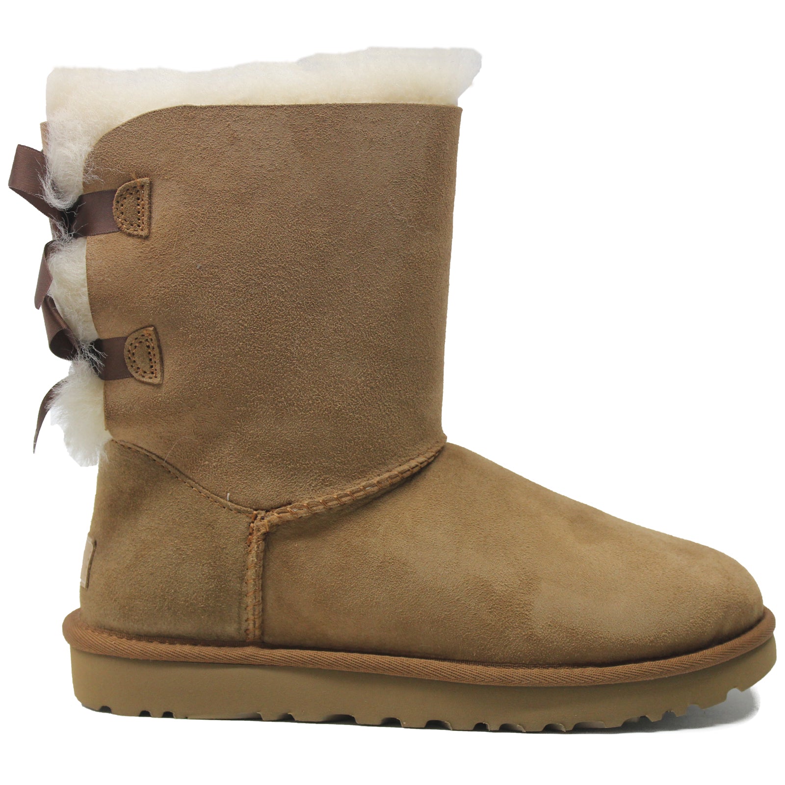 Ugg Bailey Bow II Suede Womens Boots#color_chestnut