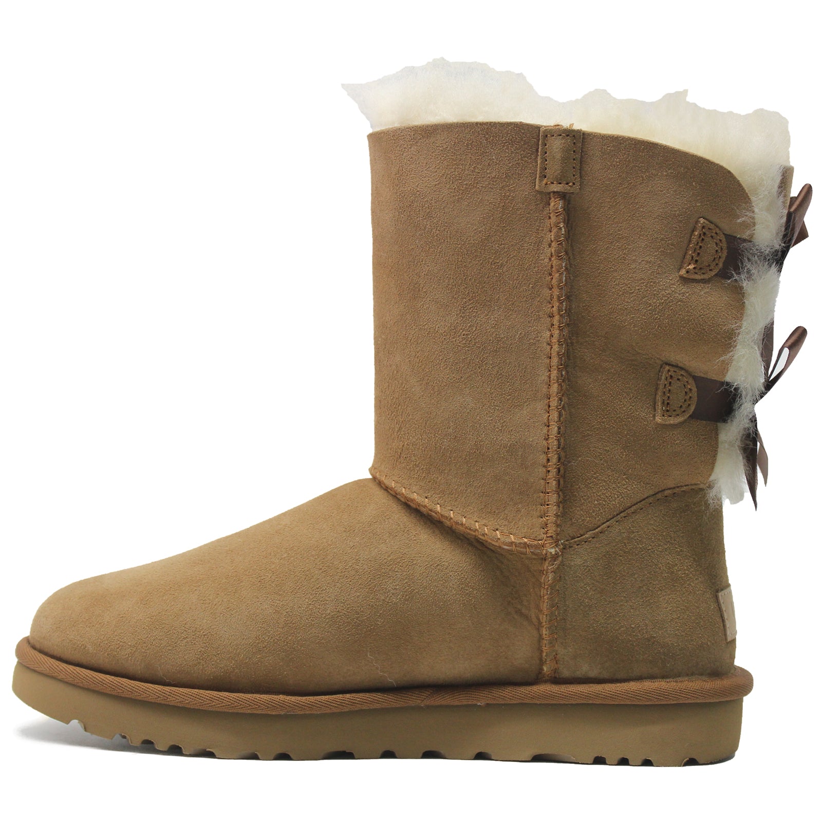 Ugg Bailey Bow II Suede Womens Boots#color_chestnut