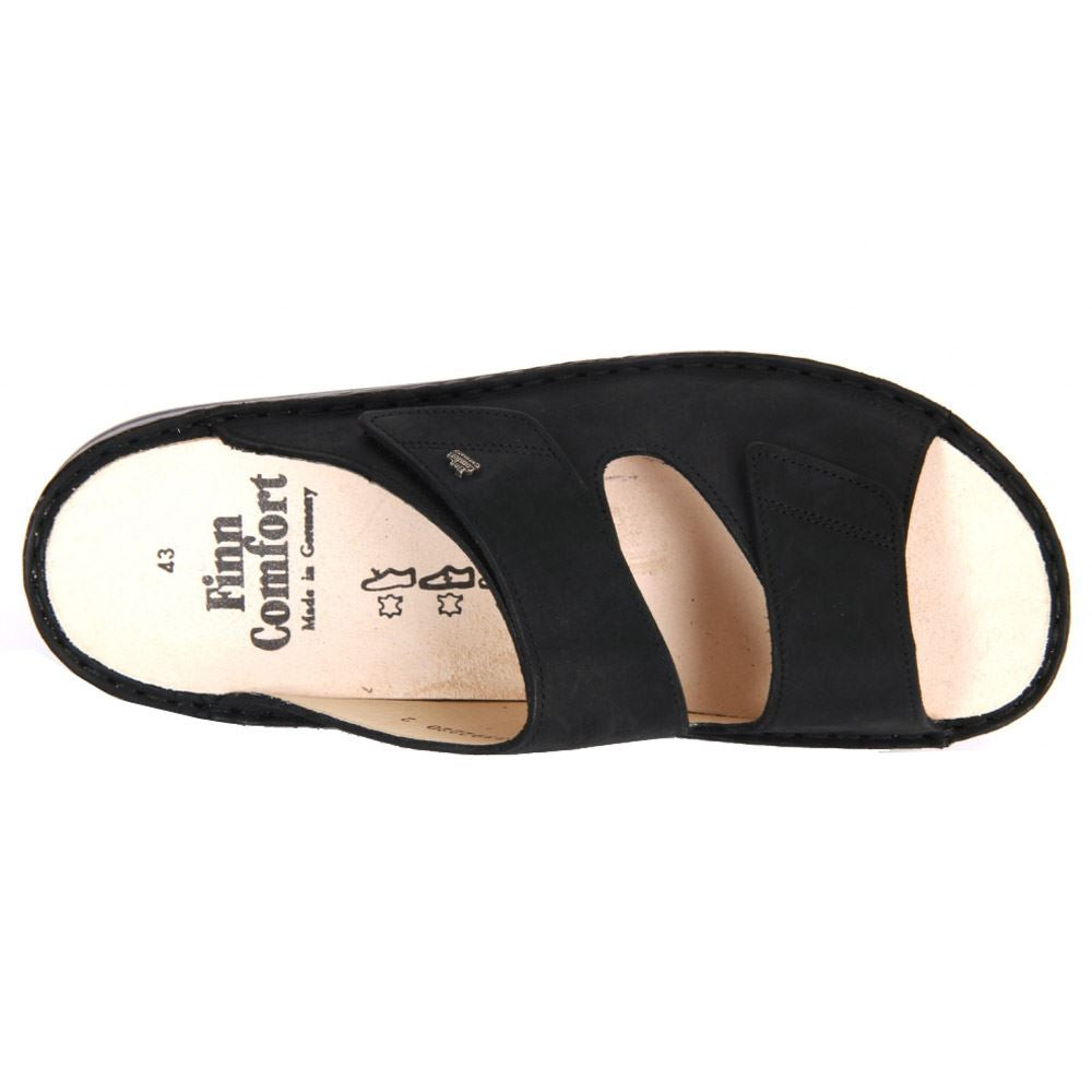 Finn Comfort 1505 Riad Black Mens Sandals#color_black