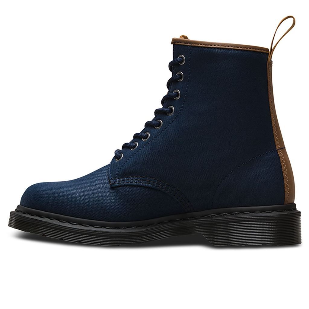 Dr. Martens Waxy New Laredo Navy Mens Boots#color_blue