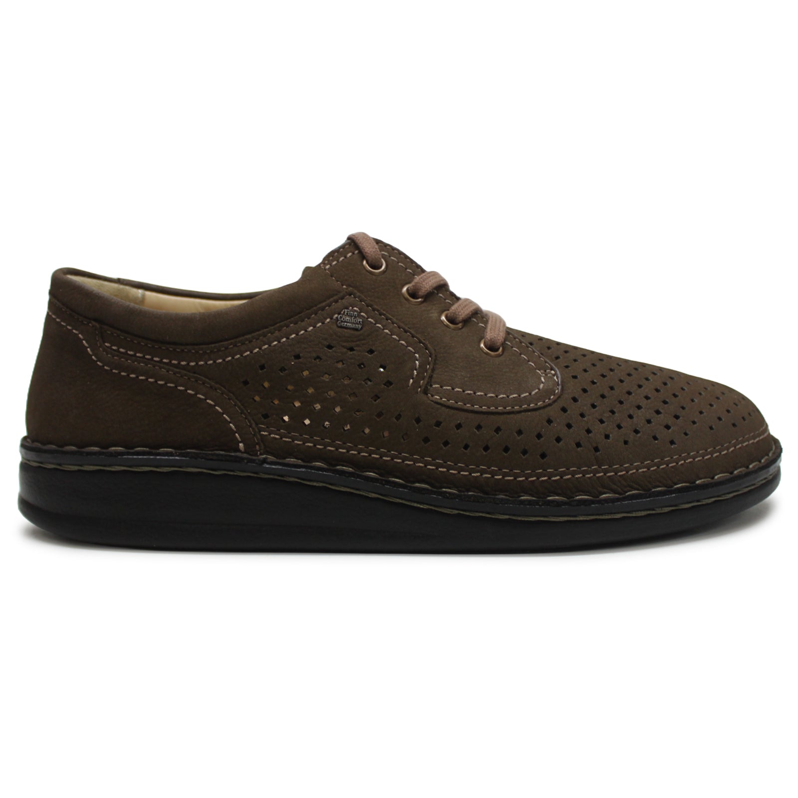 Finn Comfort Baden Leather Men's Shoes#color_brown