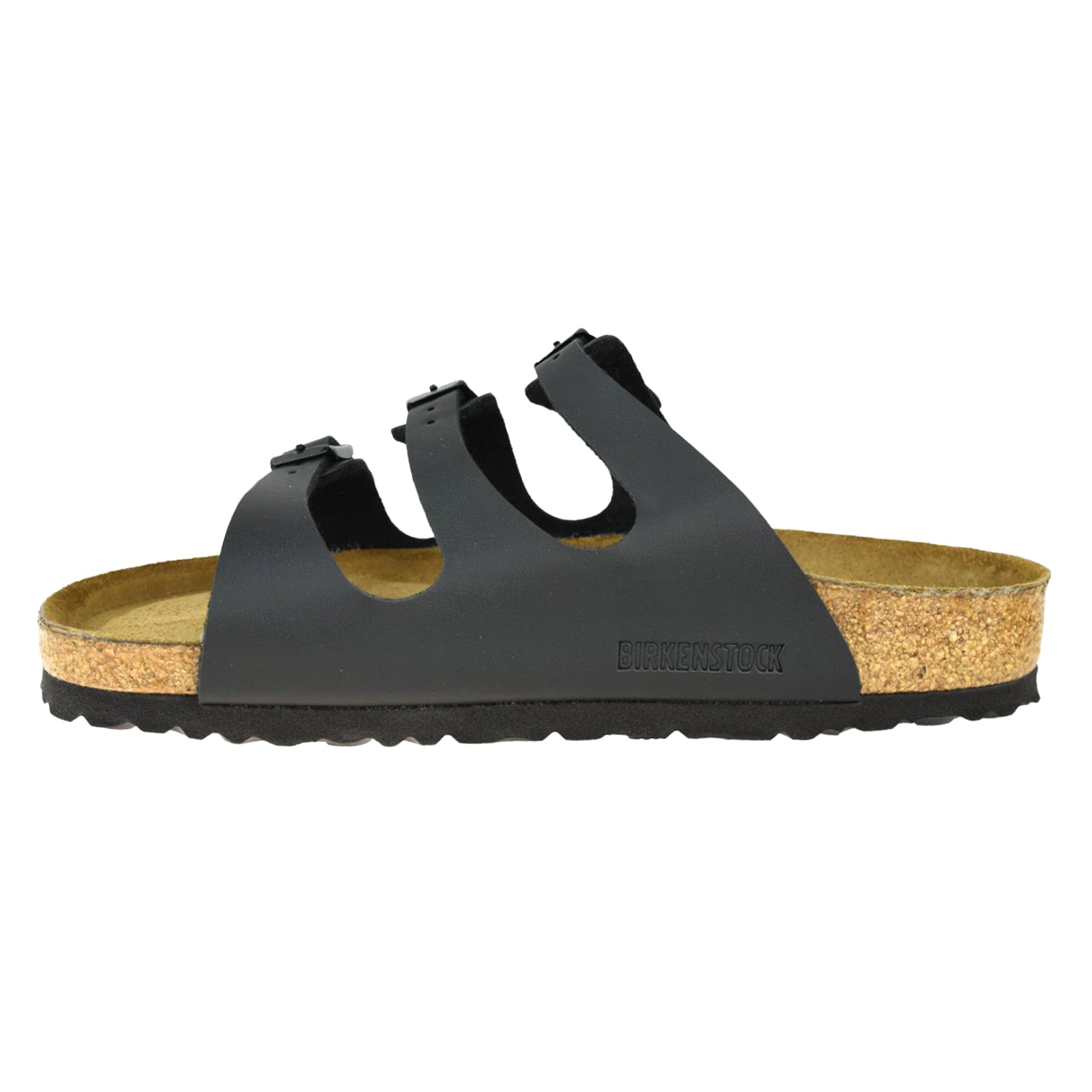 Birkenstock Florida Soft Footbed Birko-Flor Unisex Slide Sandals#color_black