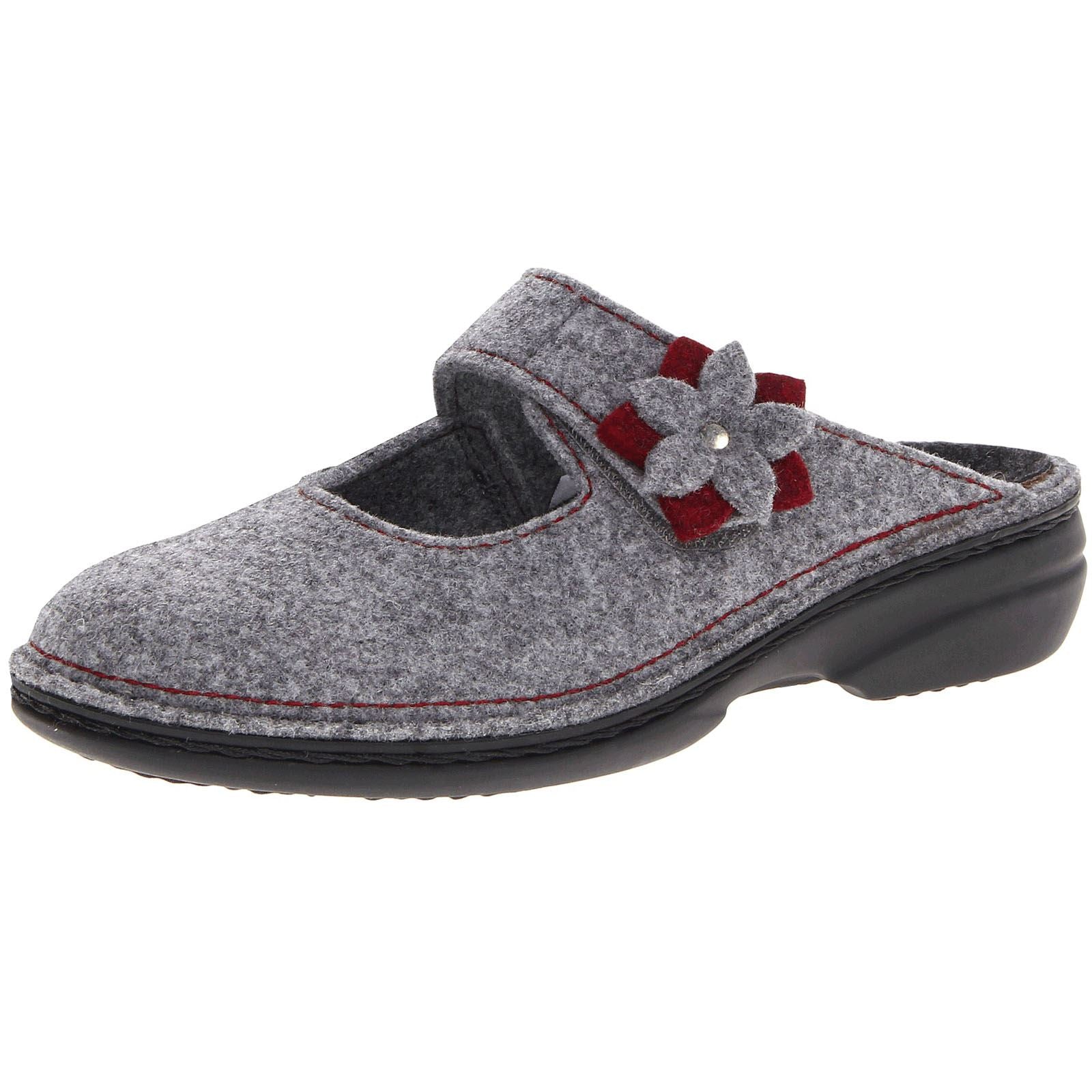 Finn Comfort Arlberg Lightgrey Cassis Bordo Womens Sandals#color_lightgrey cassis bordo