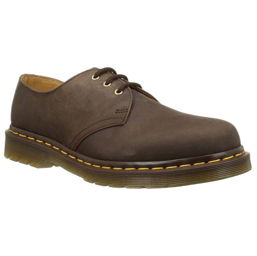 Dr. Martens 1461 3 Eyelet Brown Unisex Derby Shoes Leather - UK 6.5