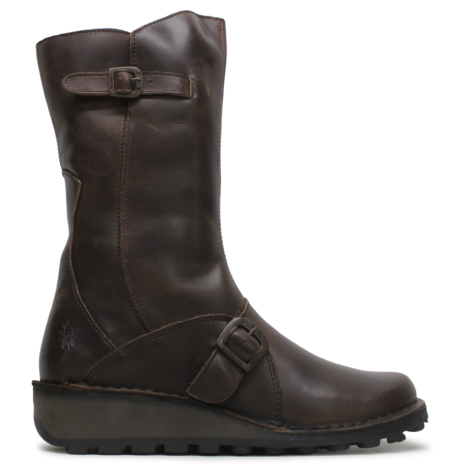 Fly London MES Dark Brown Womens Boots#color_dark brown