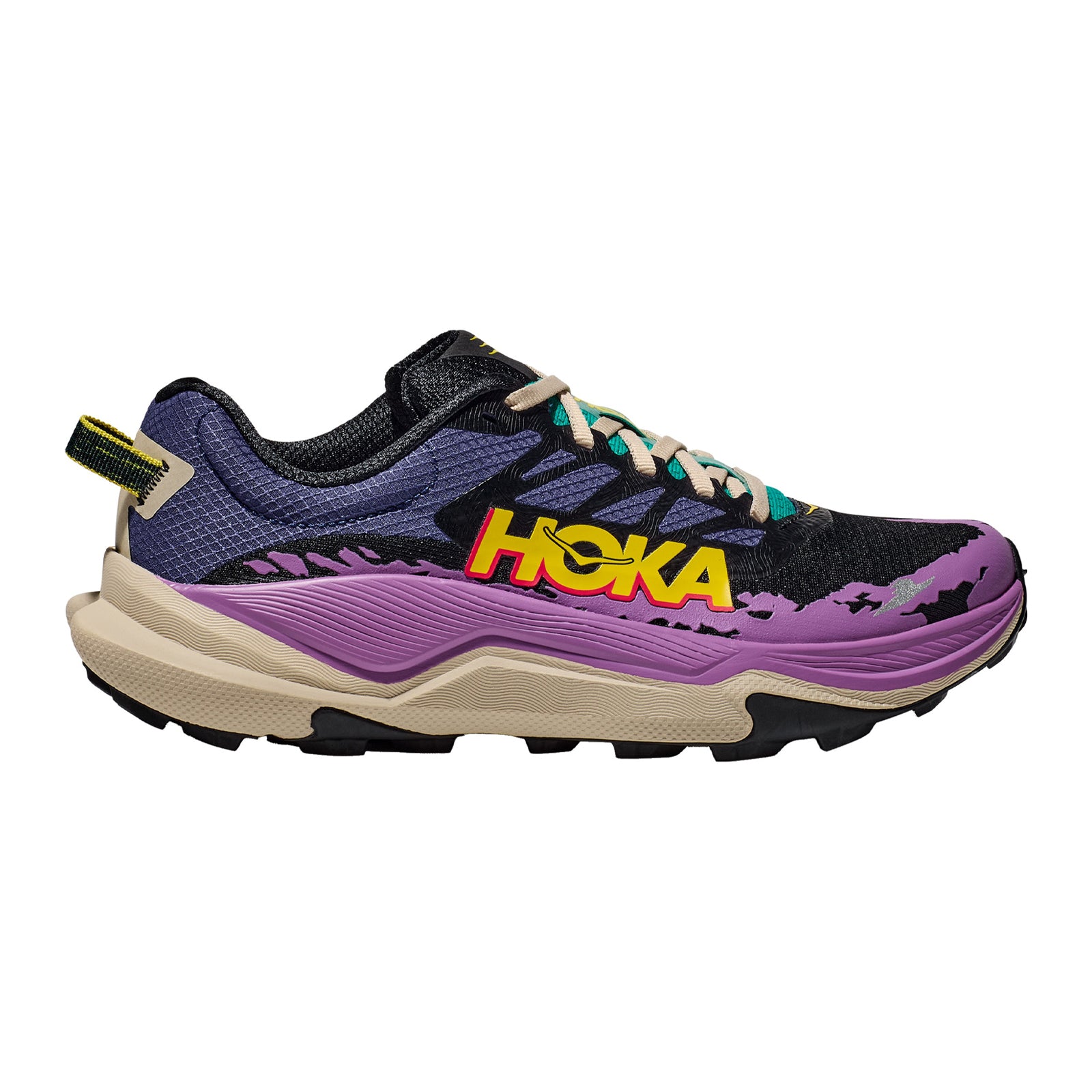 Hoka Torrent 4 Textile Synthetic Womens Trainers#color_mountain iris oatmeal