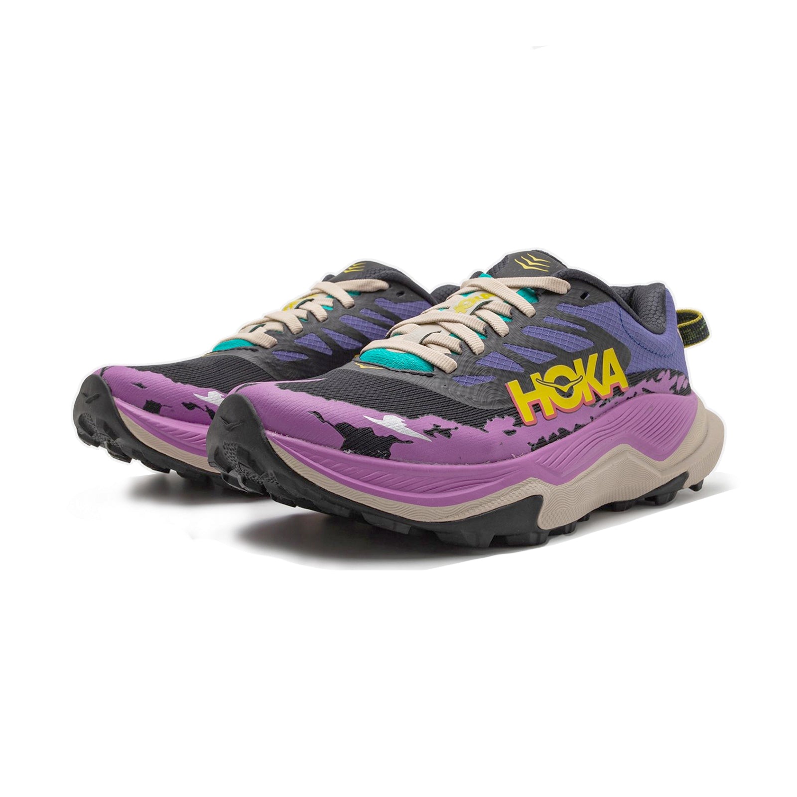Hoka Torrent 4 Textile Synthetic Womens Trainers#color_mountain iris oatmeal