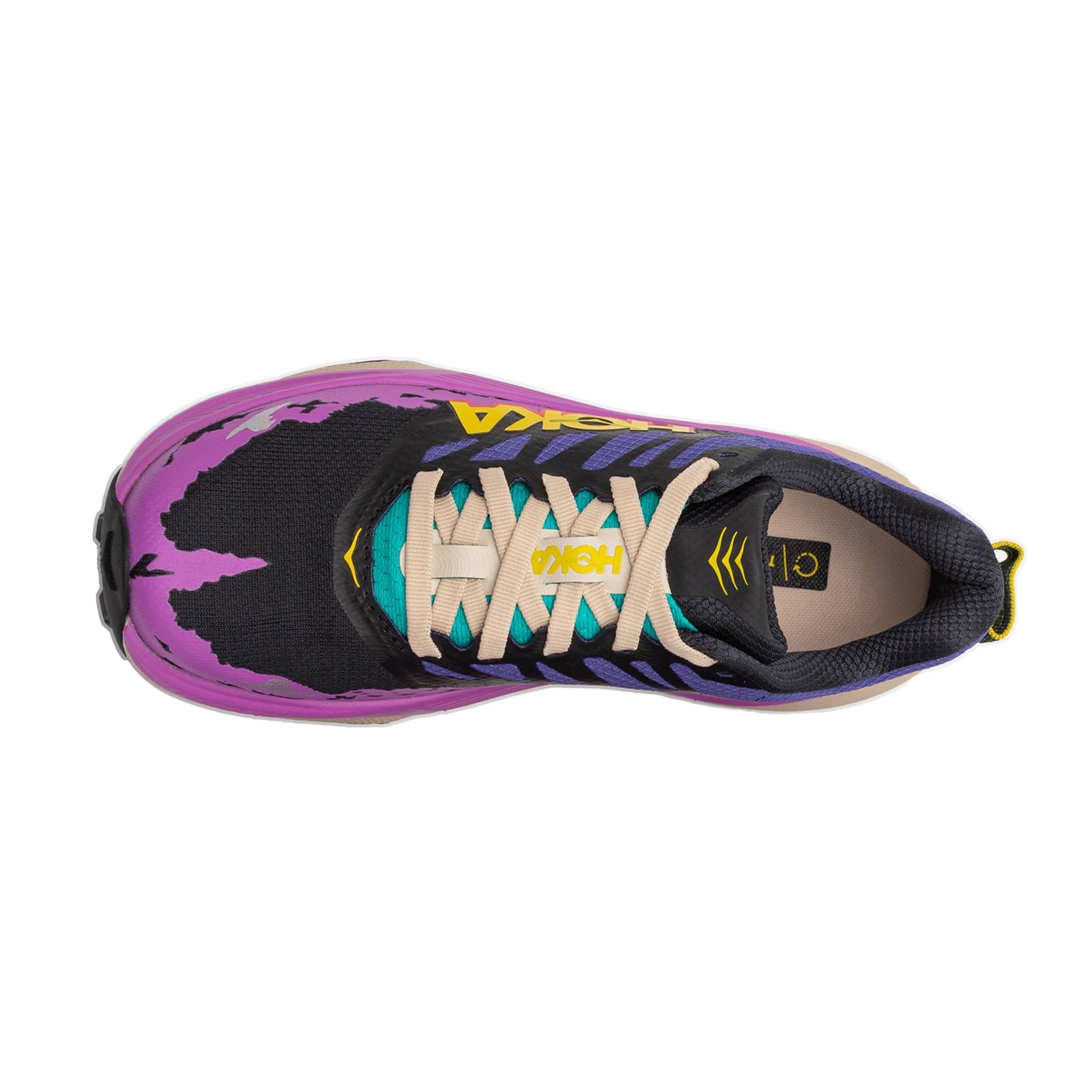 Hoka Torrent 4 Textile Synthetic Womens Trainers#color_mountain iris oatmeal