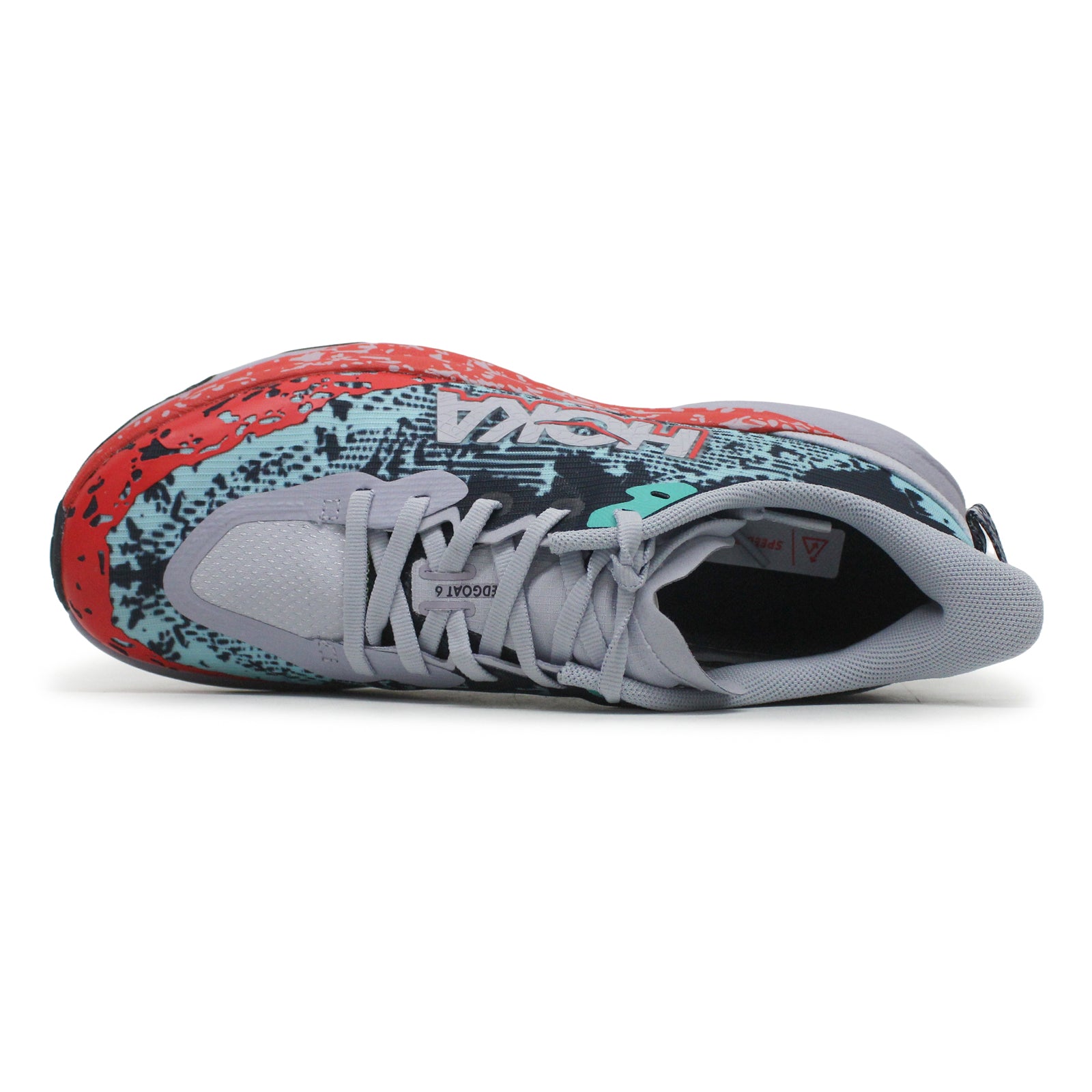 Hoka Speedgoat 6 Textile Youth Running Shoes#color_gull stormy skies