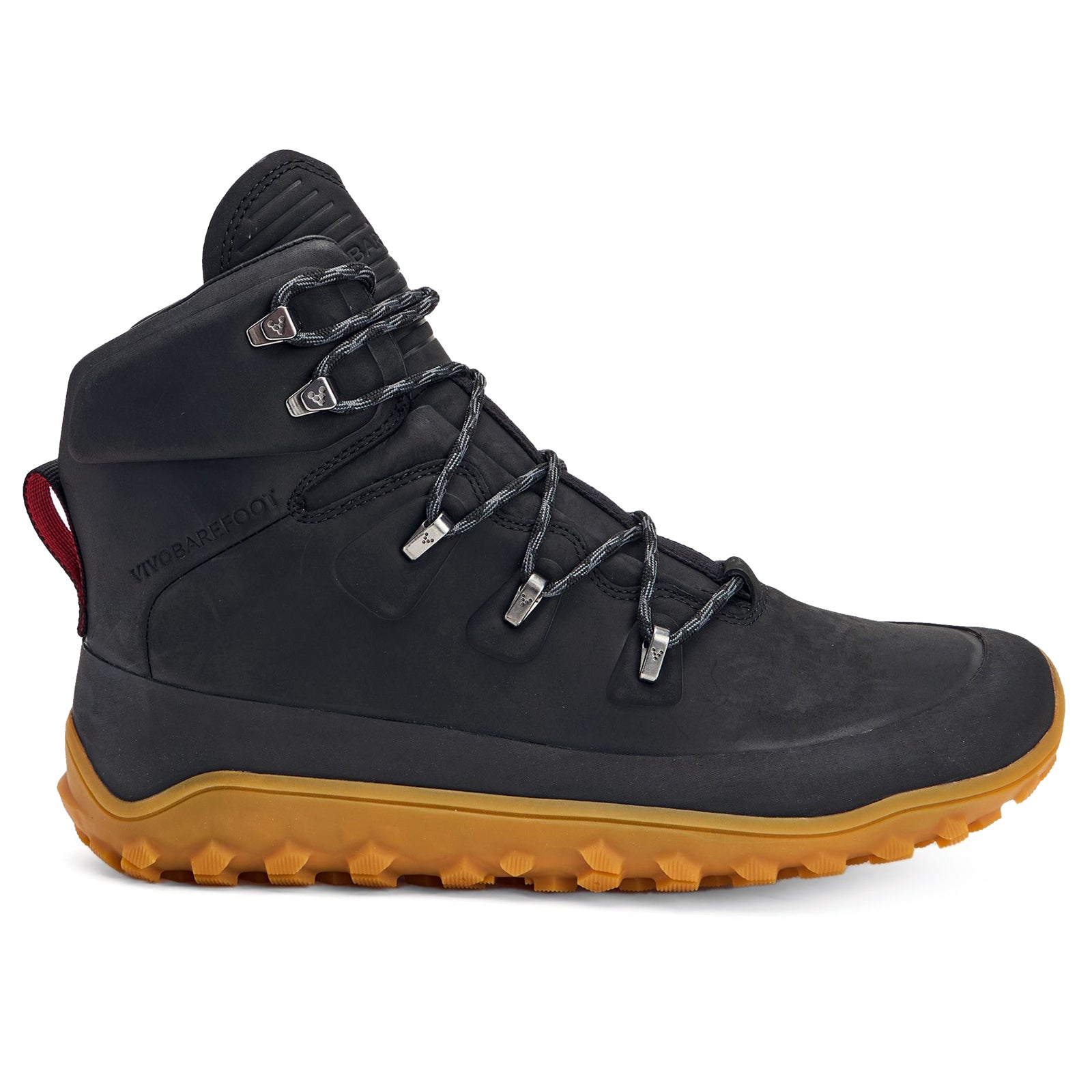 Vivobarefoot Tracker Leather AT 309533-01 Leather Mens Boots - Obsidian - 44#color_obsidian