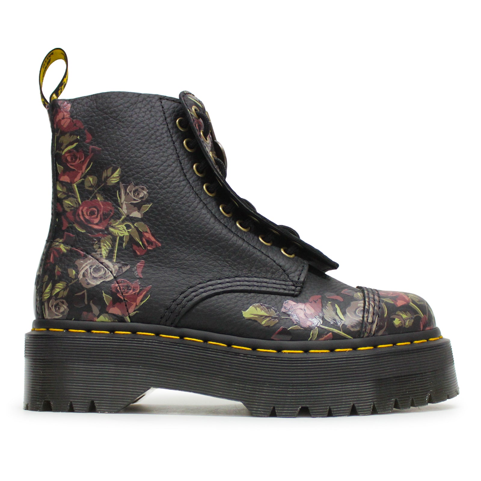 Martens Sinclair Decayed Roses Tumbled Nappa Leather Women's