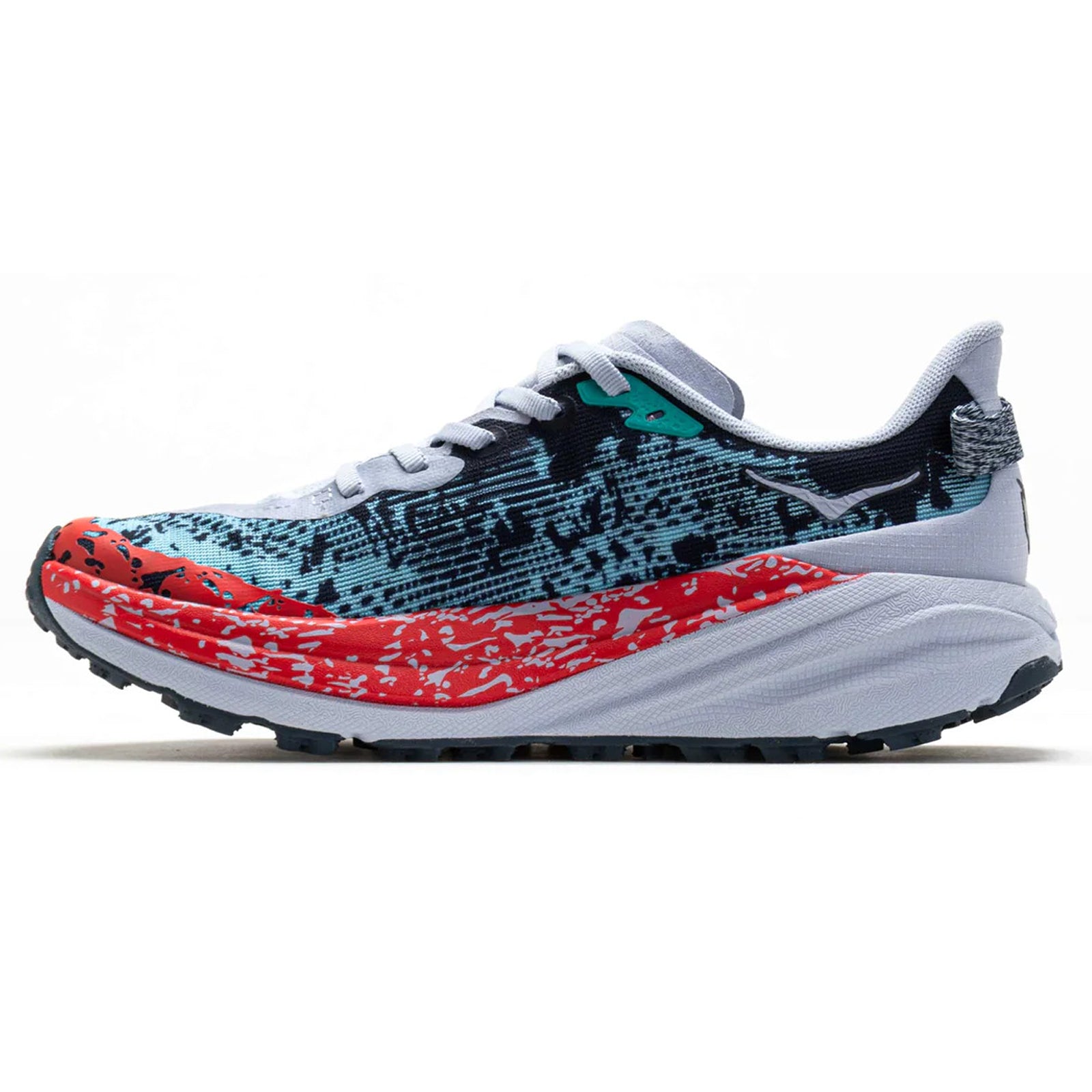 Hoka Speedgoat 6 Textile Synthetic Womens Trainers#color_gull stormy skies