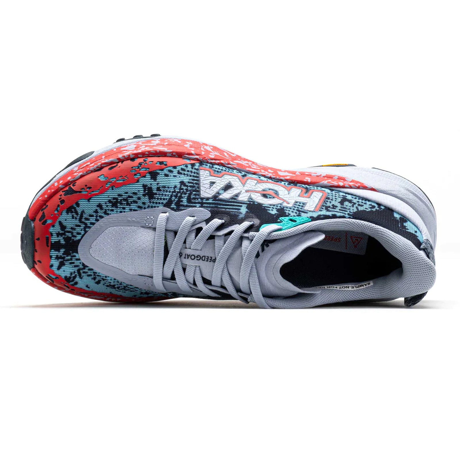 Hoka Speedgoat 6 Textile Synthetic Womens Trainers#color_gull stormy skies