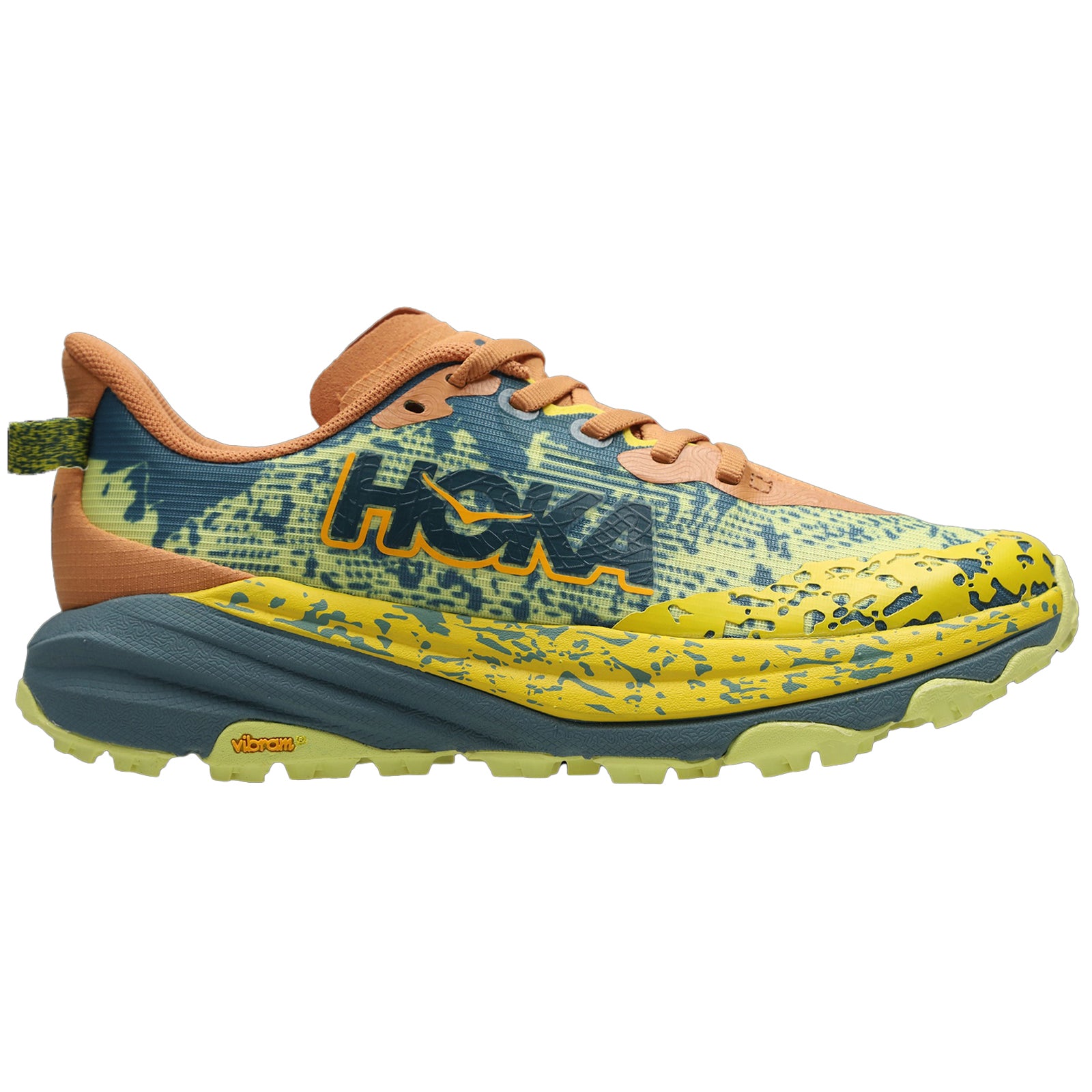 Hoka Speedgoat 6 Textile Mens Trainers#color_terra cotta mountain fog