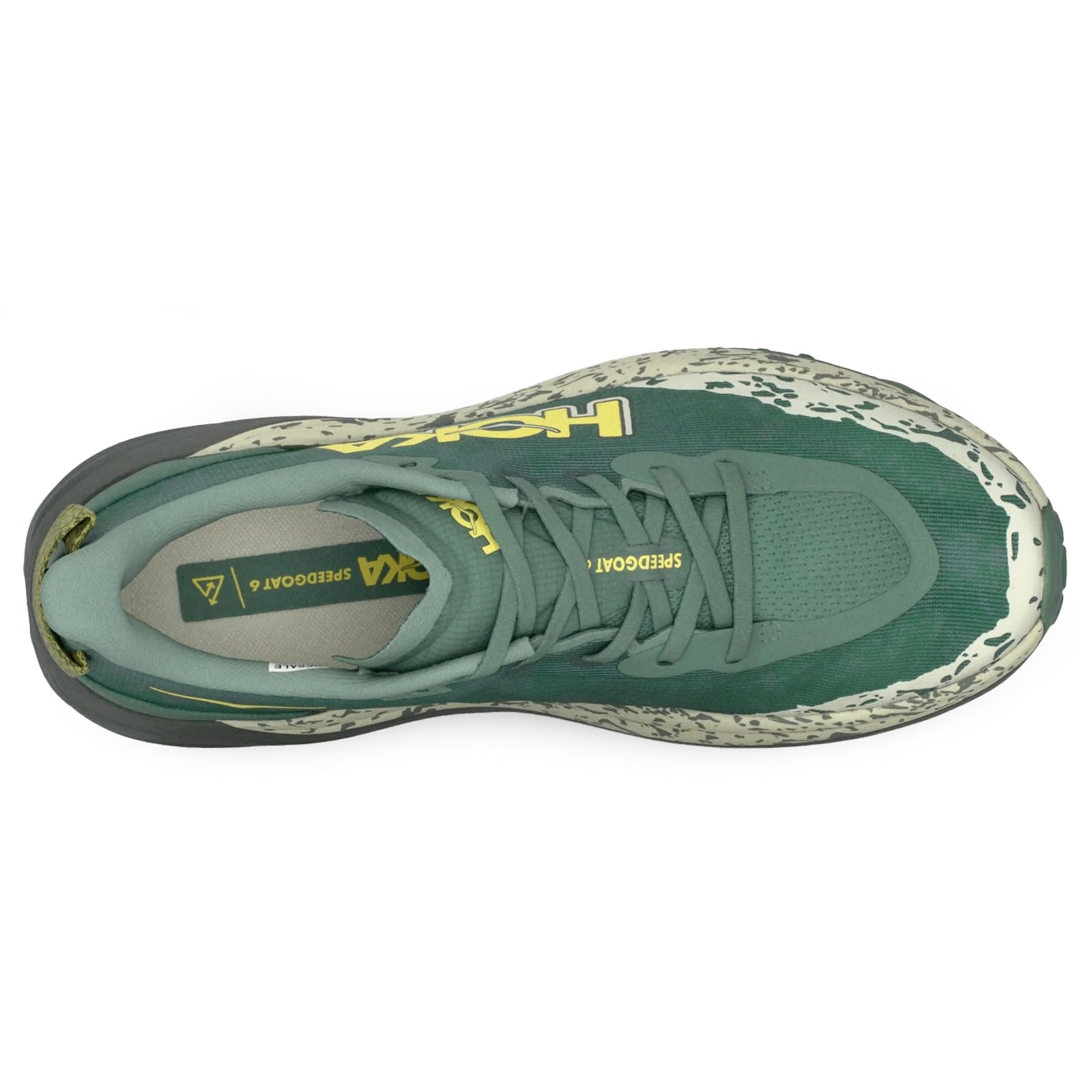 Hoka Speedgoat 6 Textile Mens Trainers#color_fern asphalt grey