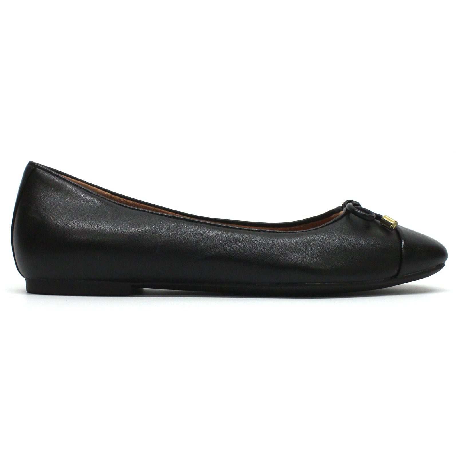 Vionic Klara Nappa Leather Womens Shoes#color_black