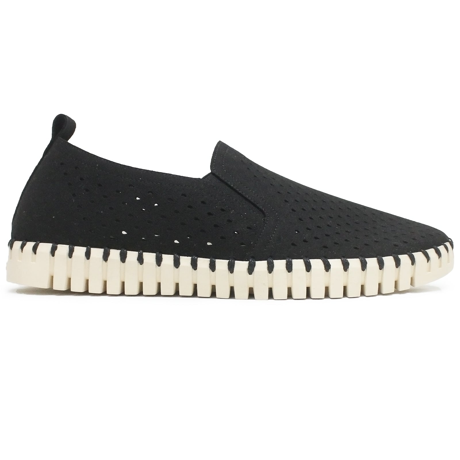 Ilse Jacobsen Tulip 140 Textile Mens Shoes#color_black