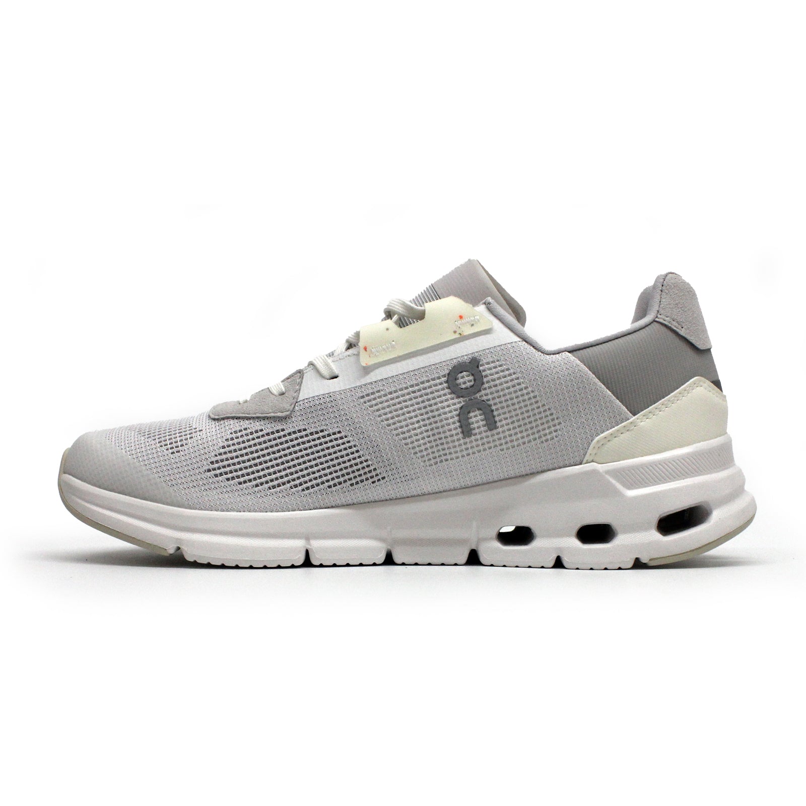 On Cloudrift Textile Synthetic Women's Running Shoes#color_white frost