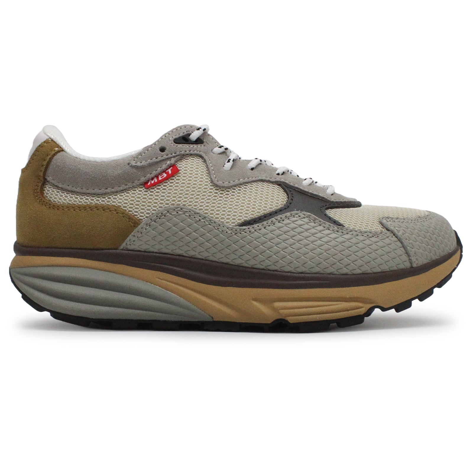 MBT Narita Leather Textile Womens Shoes#color_tan