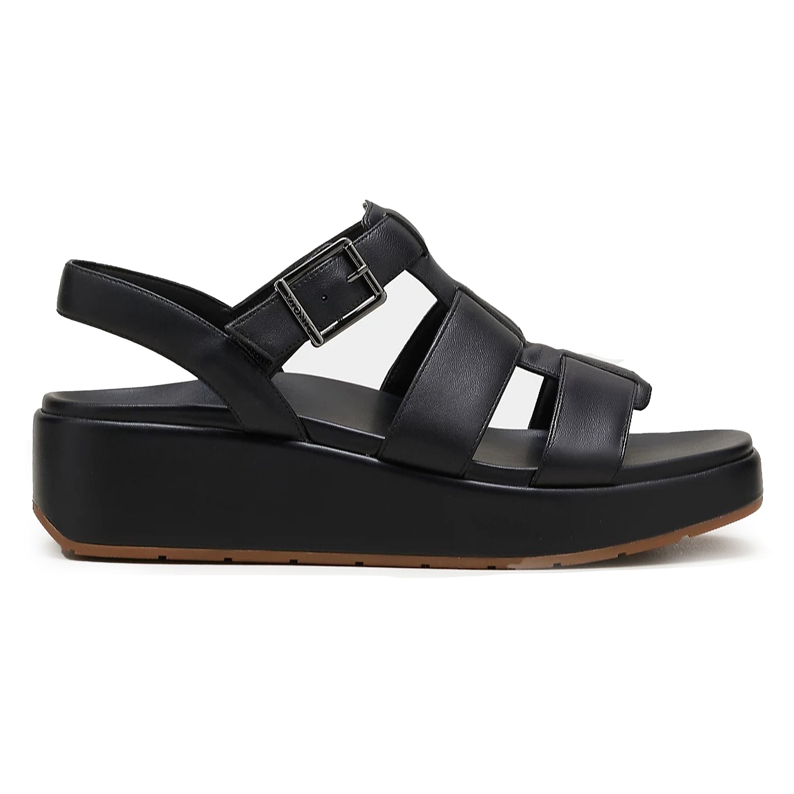 Vionic Delano Leather Womens Sandals#color_black