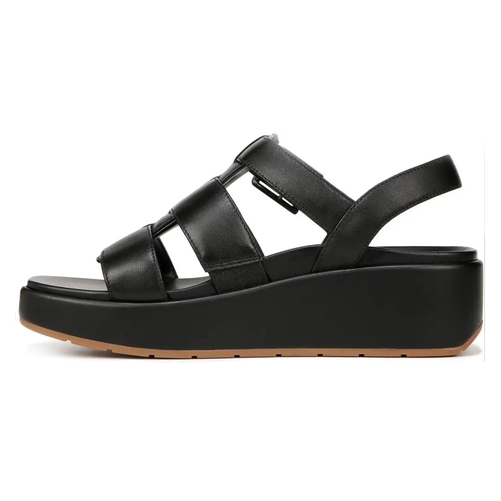 Vionic Delano Leather Womens Sandals#color_black