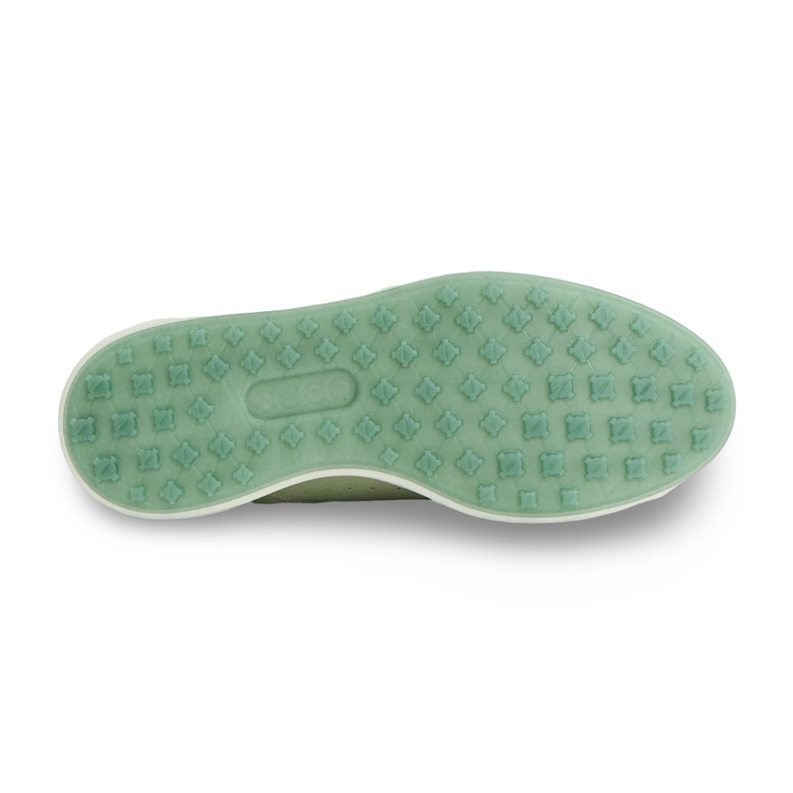 Ecco Golf Street 720 Full Grain Leather Womens Trainers#color_gold metallic matcha