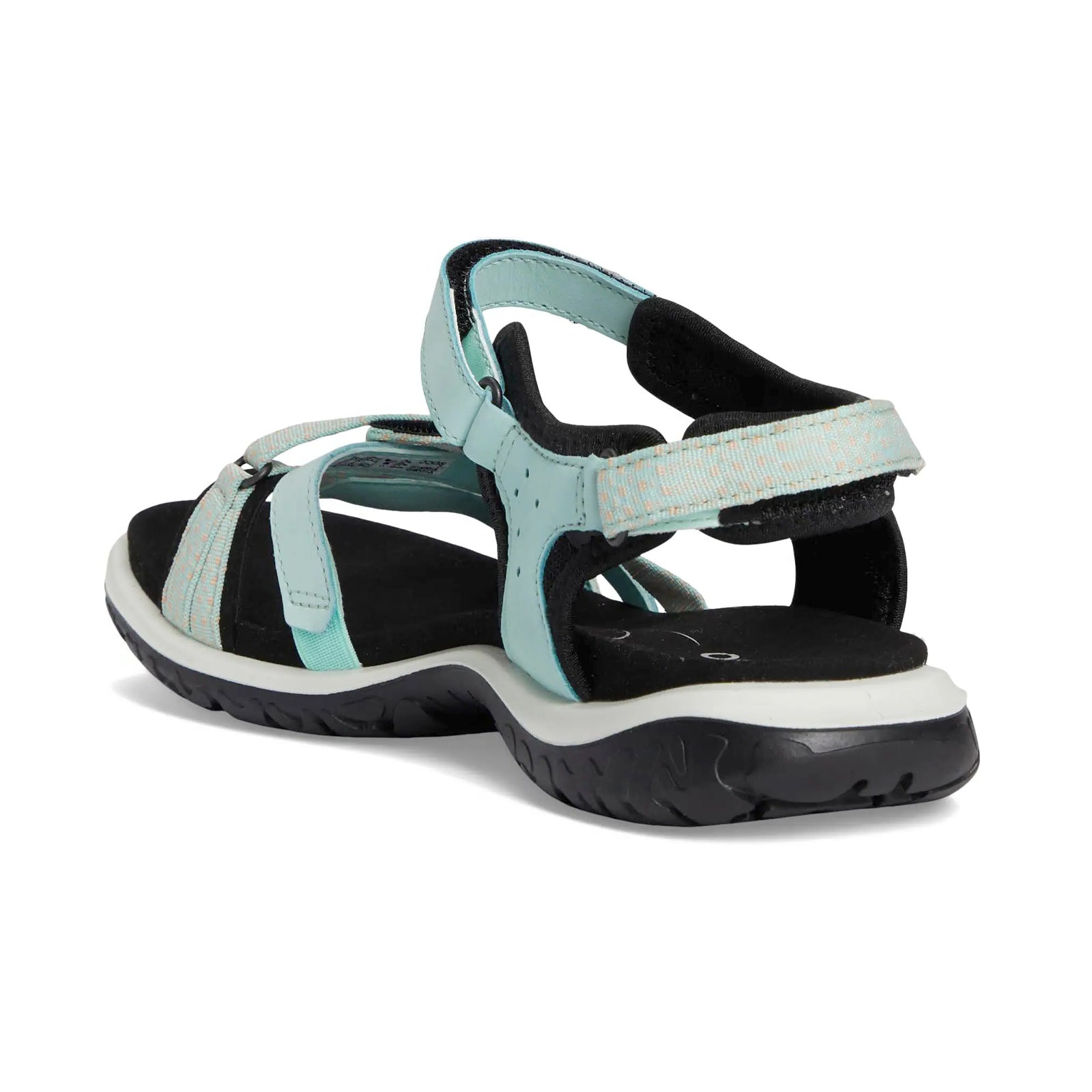 Ecco Offroad Roam Leather Textile Womens Sandals#color_emerald dusty peach