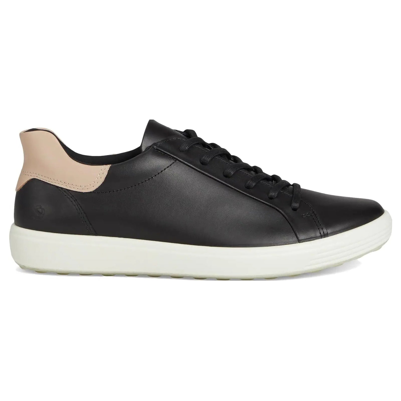 Ecco Soft 7 470843 Leather Womens Trainers#color_black rose dust