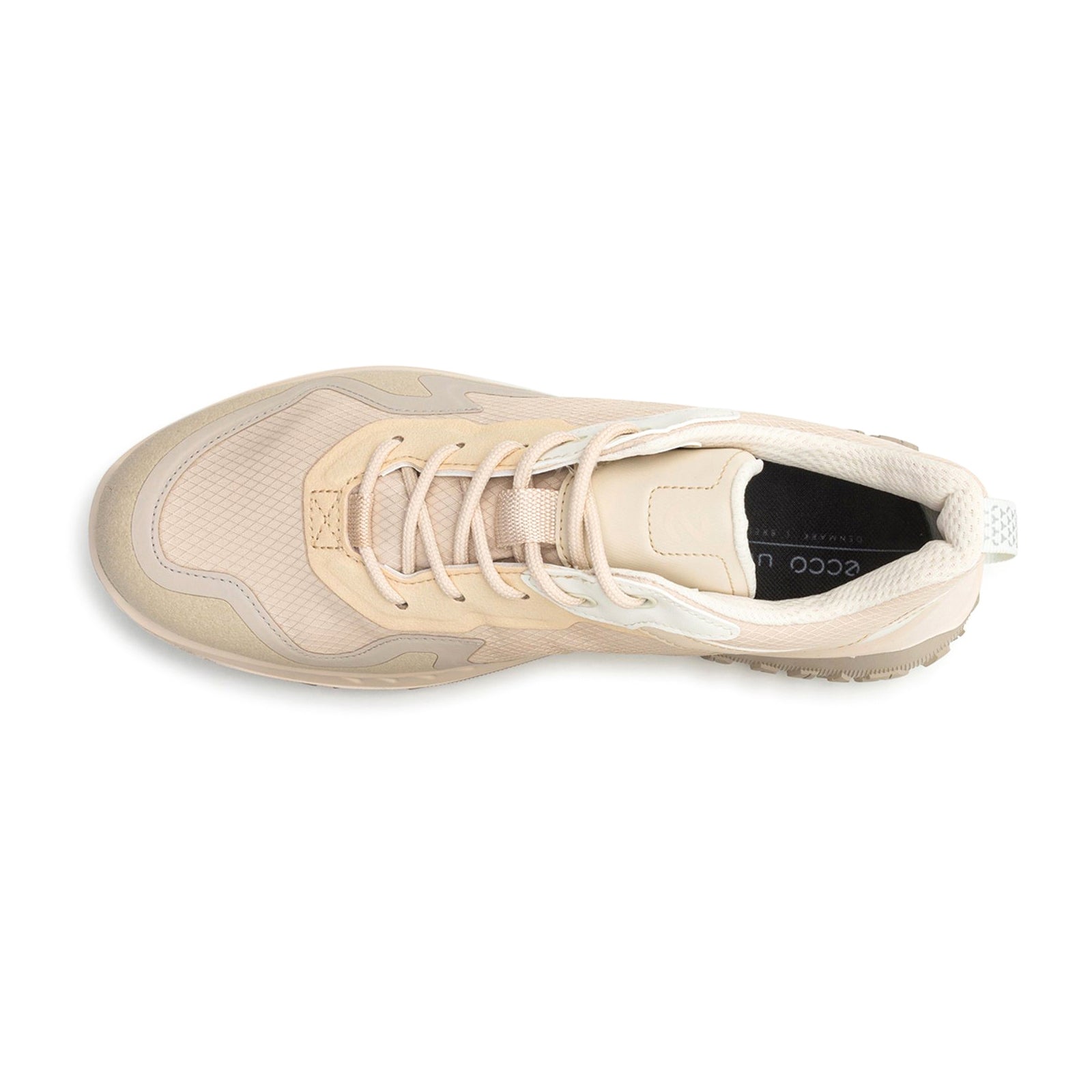 Ecco ULT-TRN Synthetic Textile Womens Trainers#color_gravel limestone shadow white