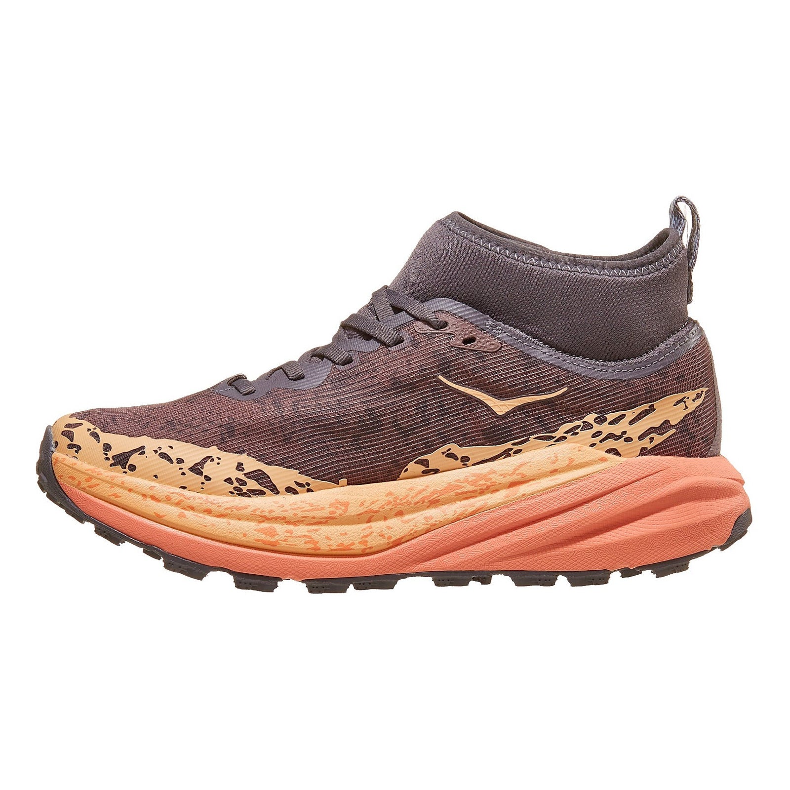 Hoka Speedgoat 6 Mid GTX Textile Womens Trainers#color_galaxy guava