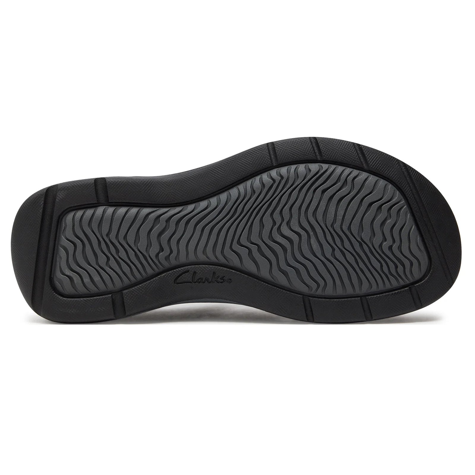 Clarks Saltway Cove Leather Mens Sandals#color_black