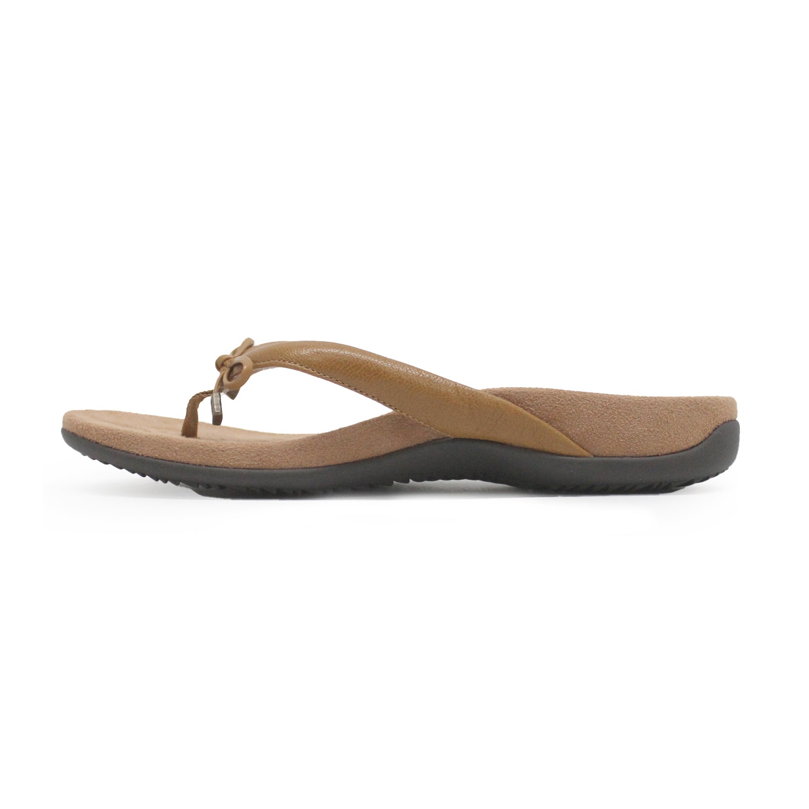 Vionic Bella Leather Womens Sandals#color_light brown