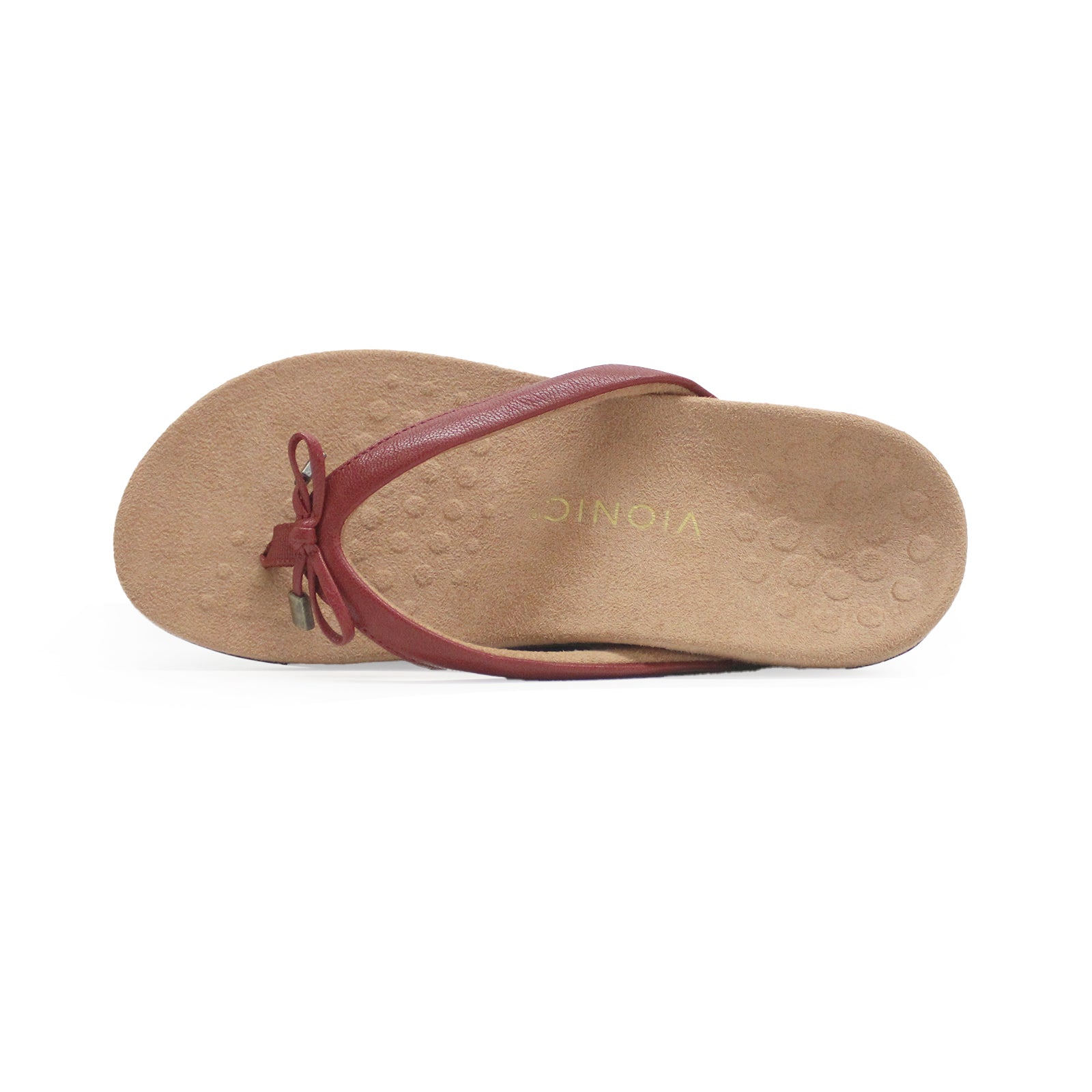 Vionic Bella Leather Womens Sandals#color_syrah