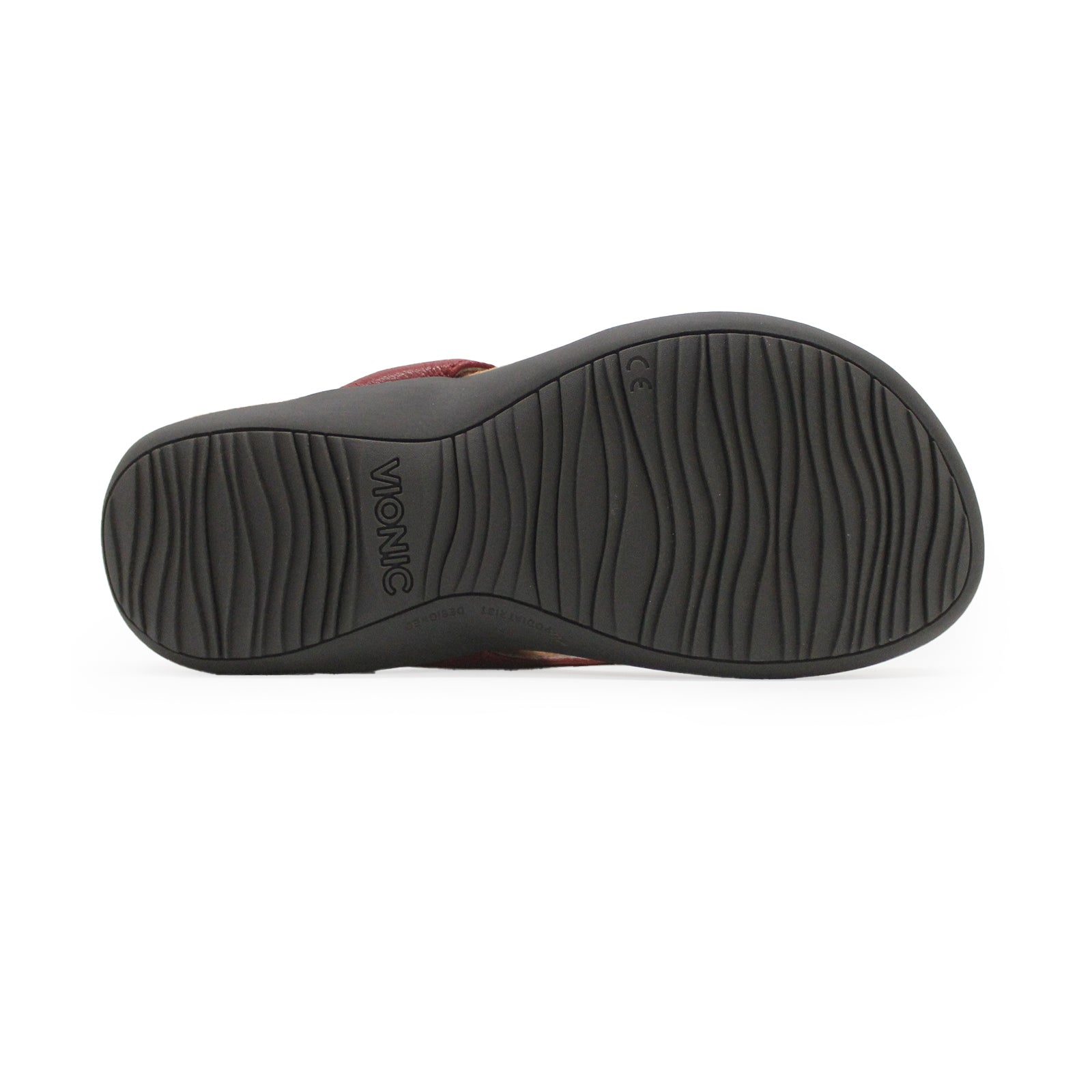 Vionic Bella Leather Womens Sandals#color_syrah