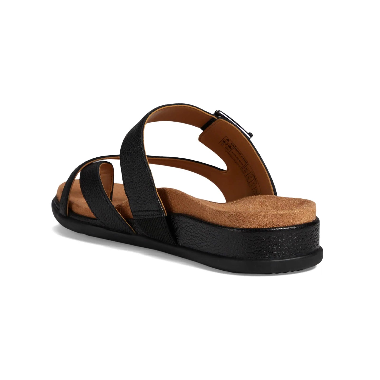 Vionic Carmela Leather Womens Sandals#color_black
