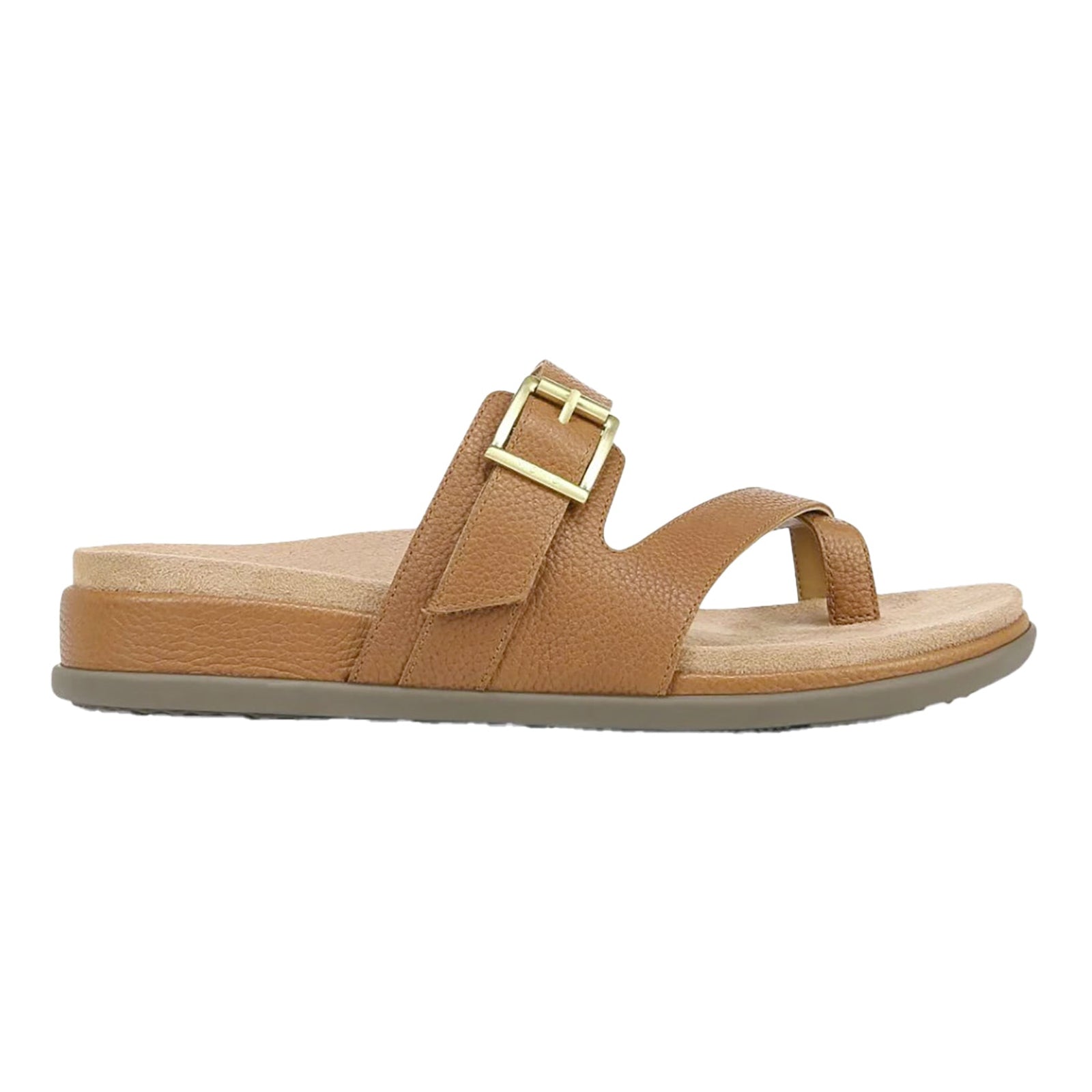 Vionic Carmela Leather Womens Sandals#color_tan
