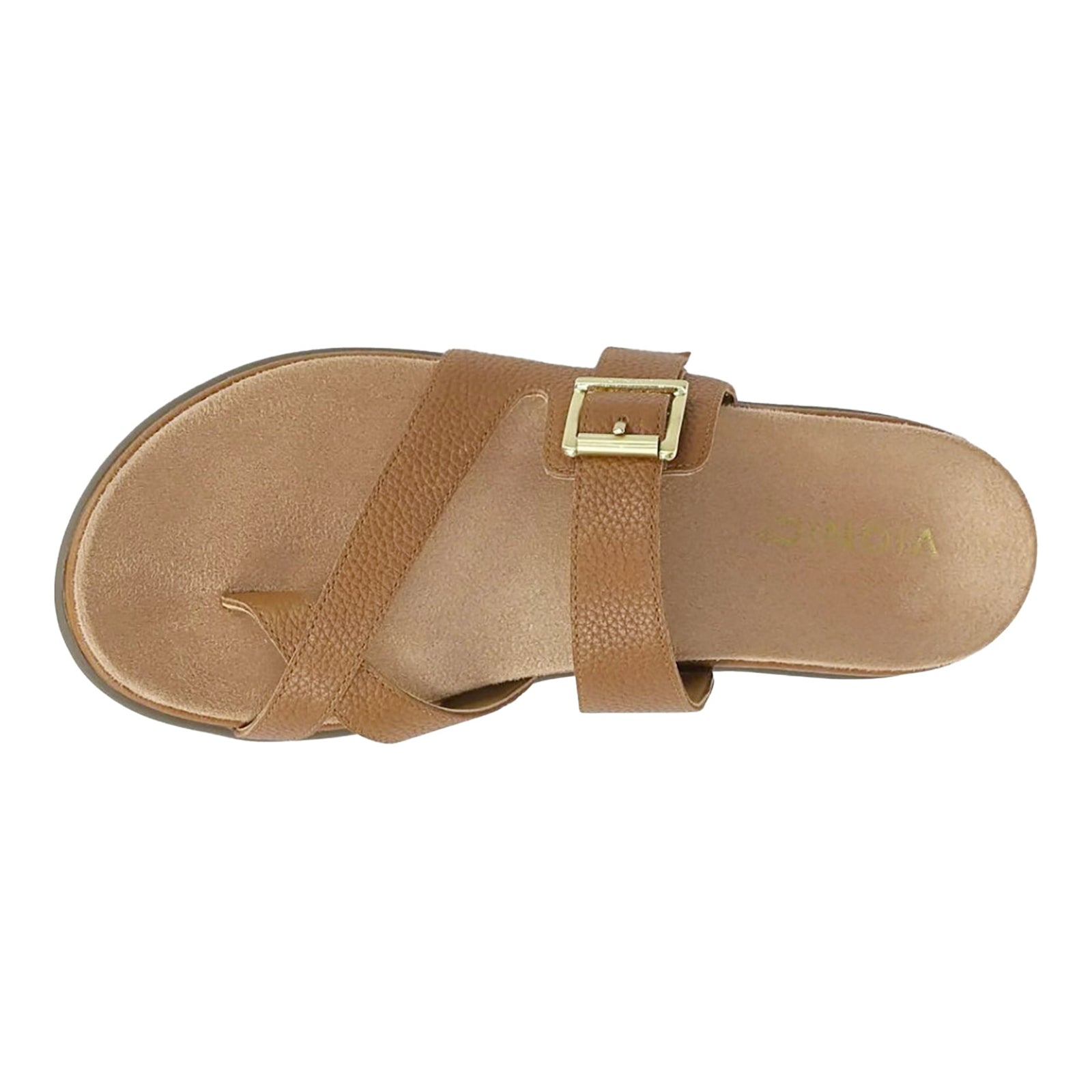 Vionic Carmela Leather Womens Sandals#color_tan