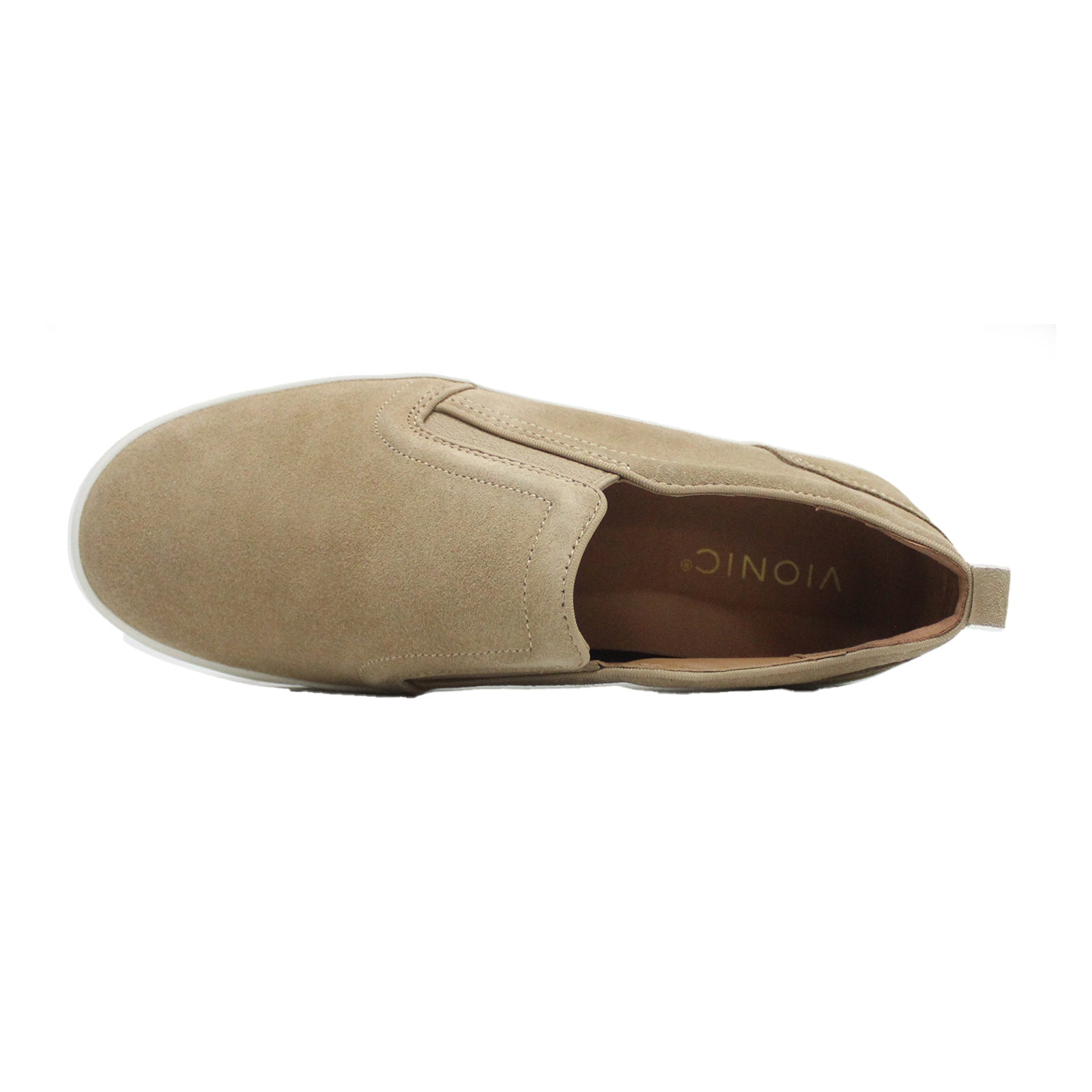 Vionic Kimmie Suede Womens Shoes#color_sand