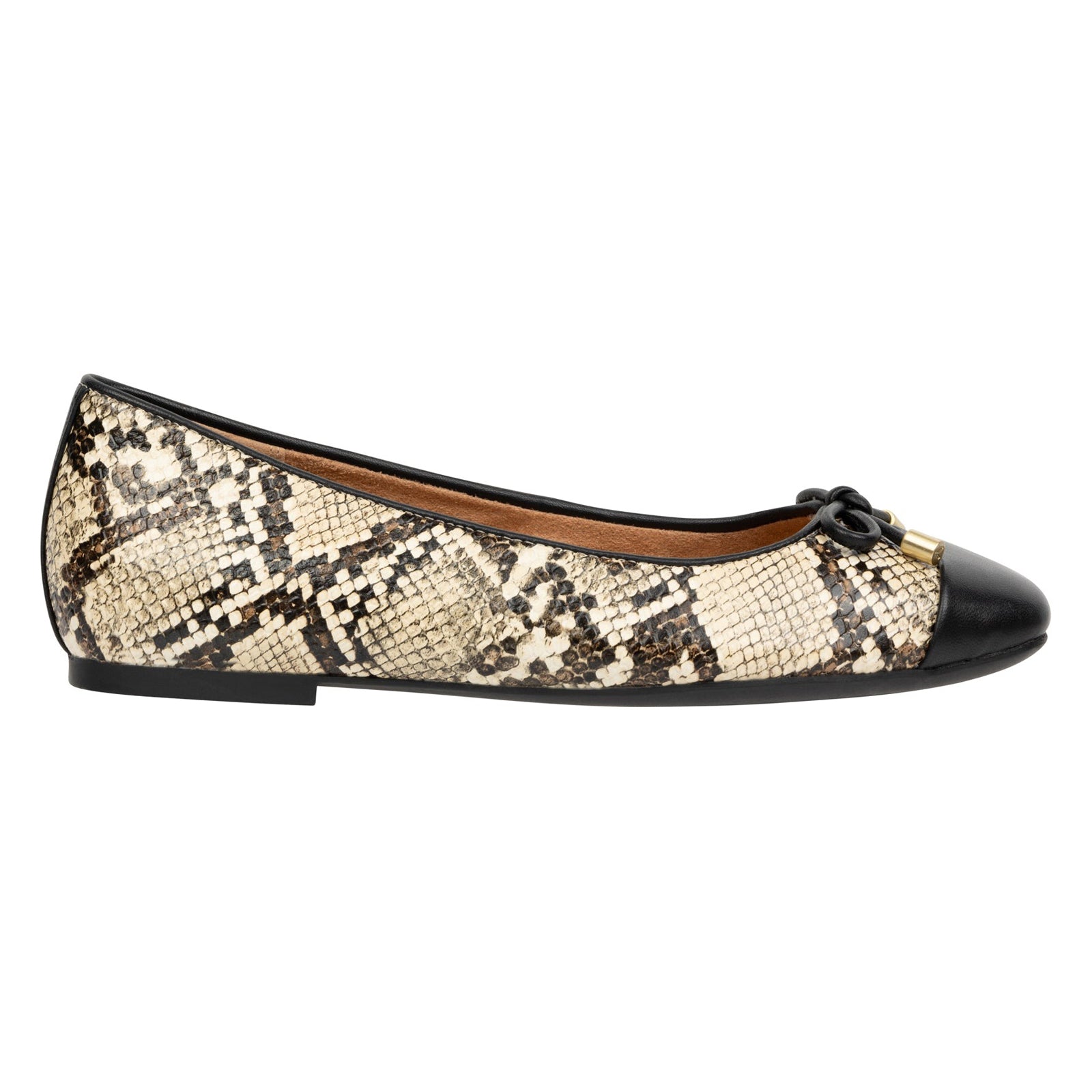 Vionic Klara Leather Womens Shoes#color_ivory multi