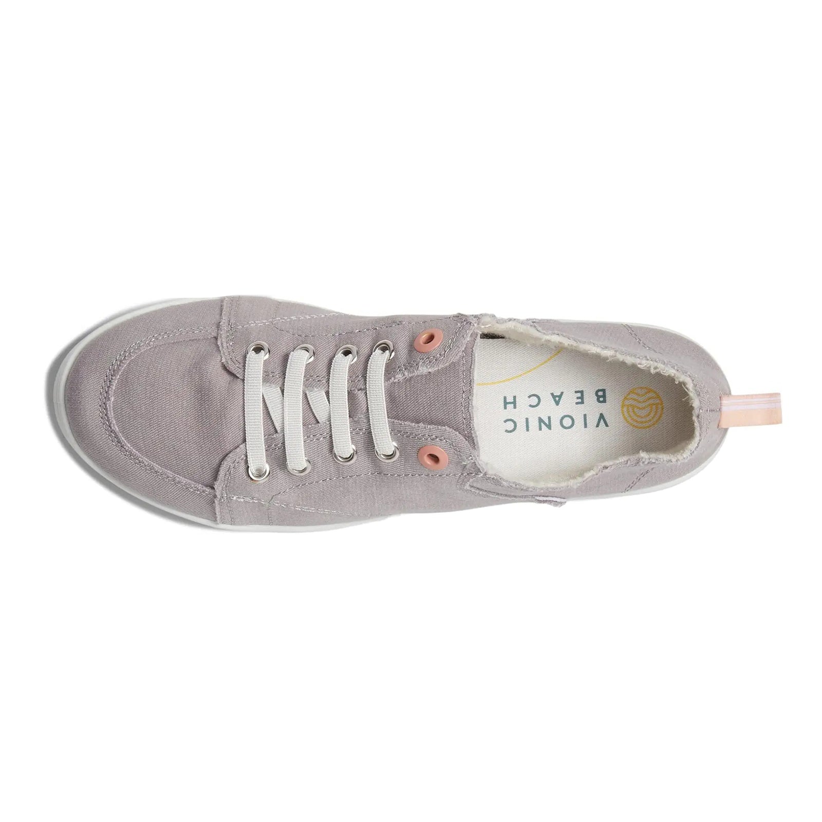 Vionic Pismo Canvas Womens Trainers#color_light grey