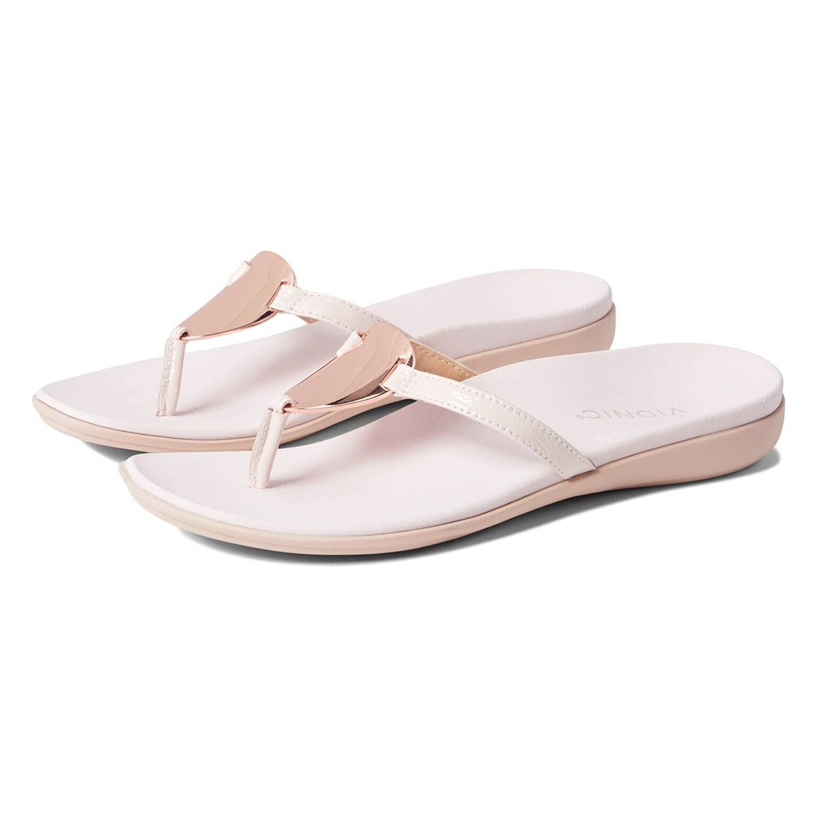 Vionic Raysa Patent Leather Womens Sandals#color_peony