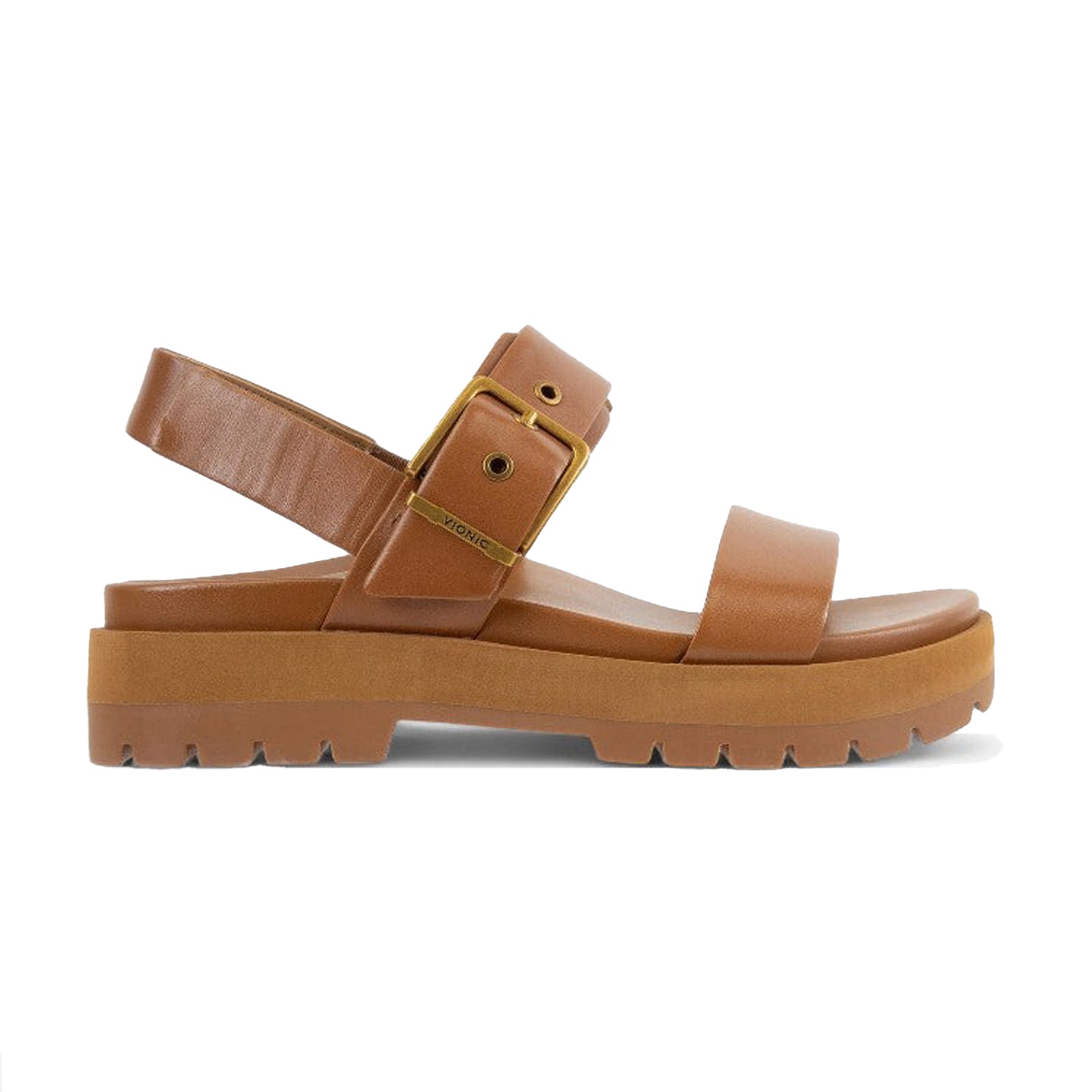 Vionic Torrance Leather Womens Sandals#color_tan