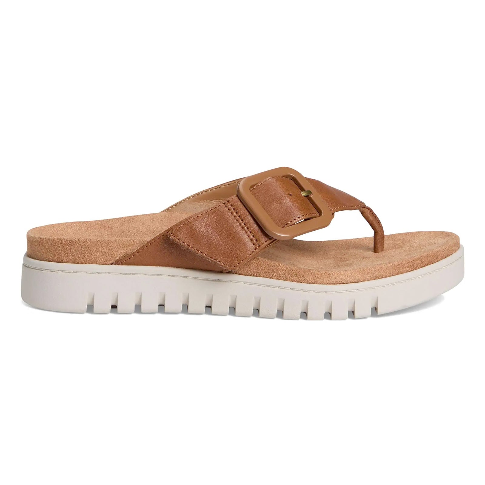 Vionic Uptown Marin Leather Womens Sandals#color_tan