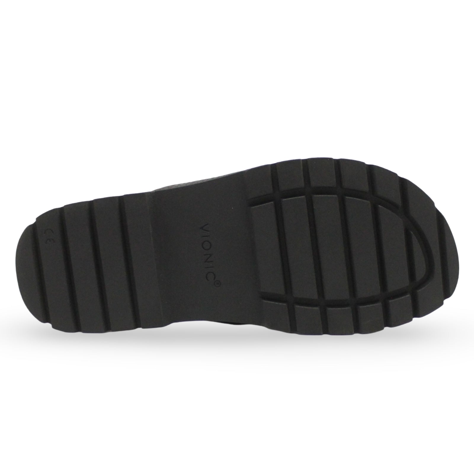 Vionic Vesta Tumbled Leather Womens Sandals#color_black