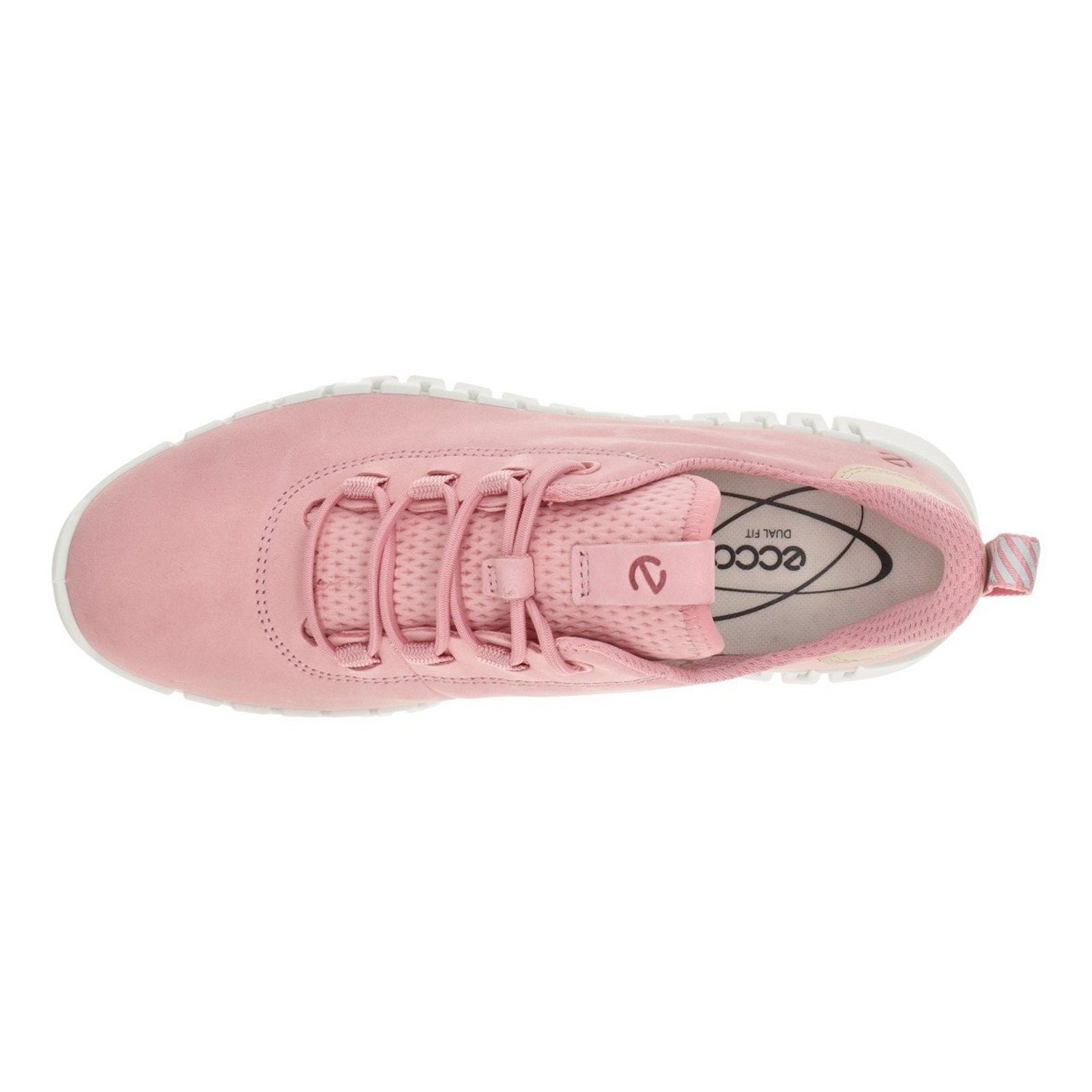 Ecco Gruuv Nubuck Leather Womens Trainers#color_old rose powder